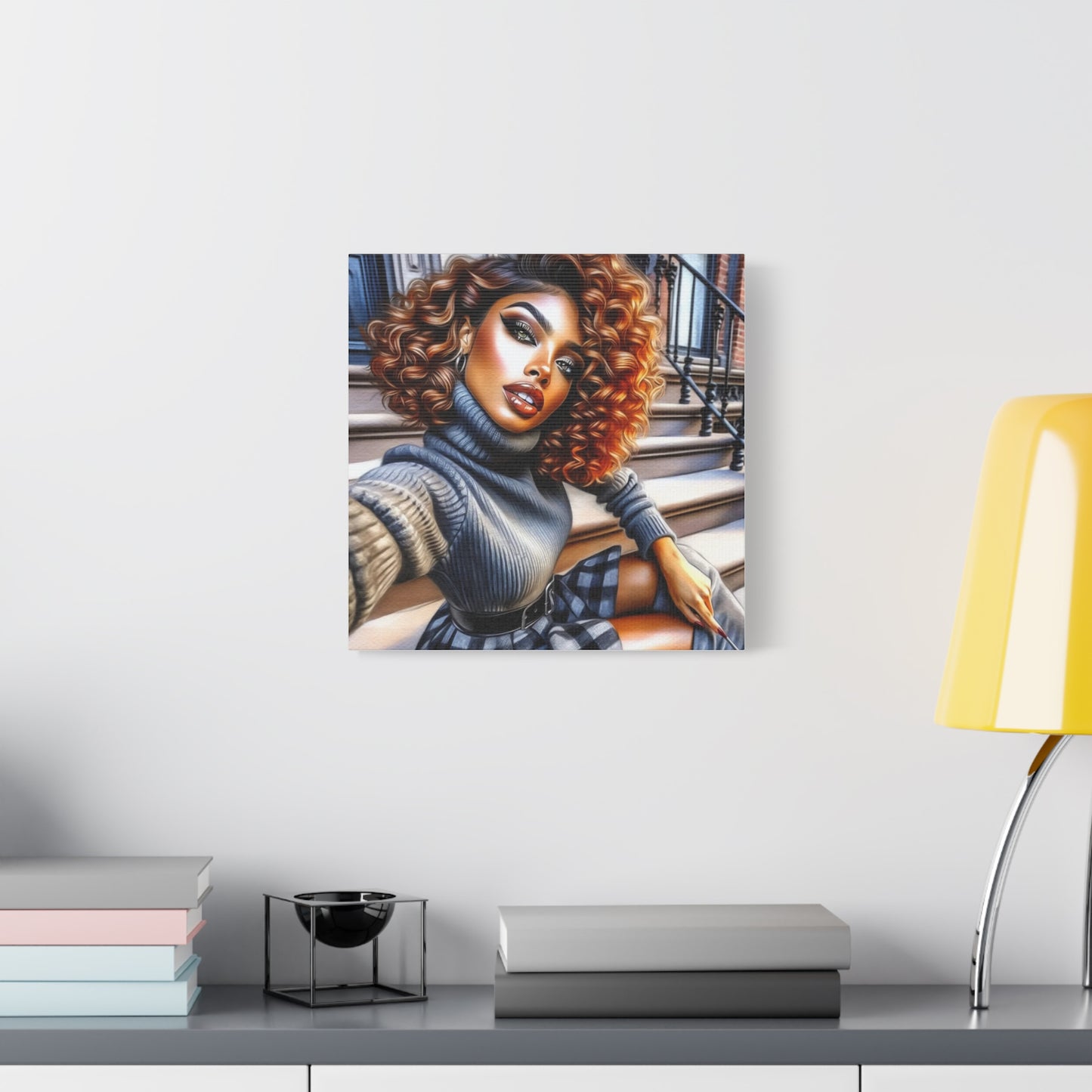 Beautiful Black Woman Canvas Art