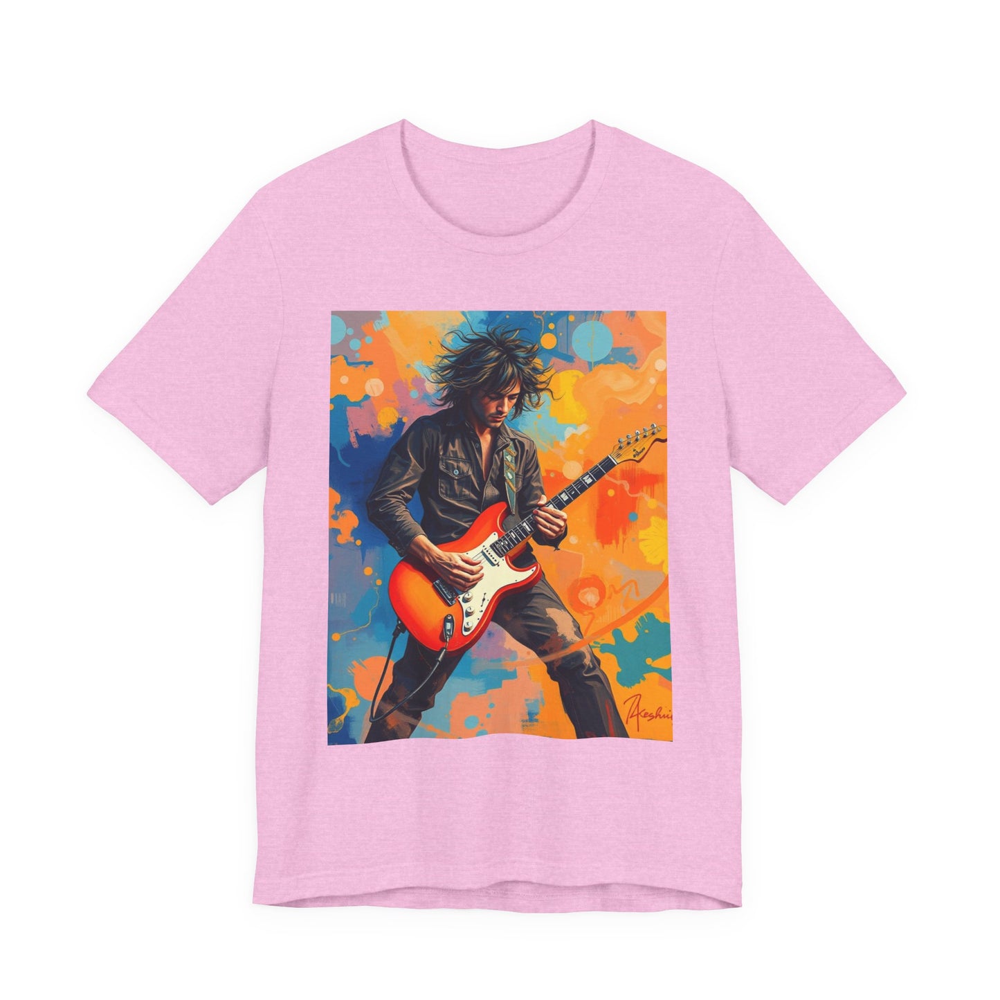 Male 80s Rocker Abstract T-Shirt 1