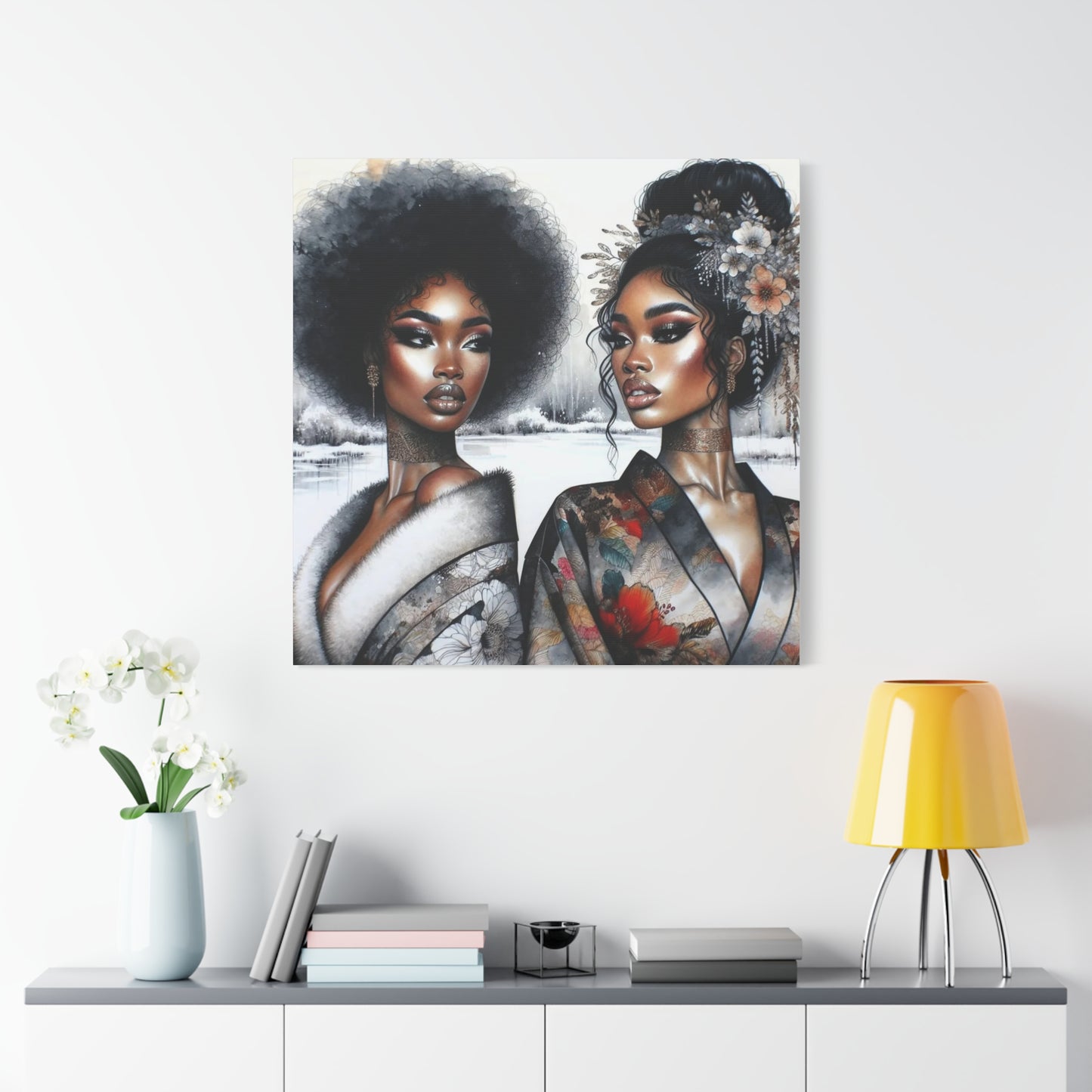 Beautiful Black Woman Canvas Art