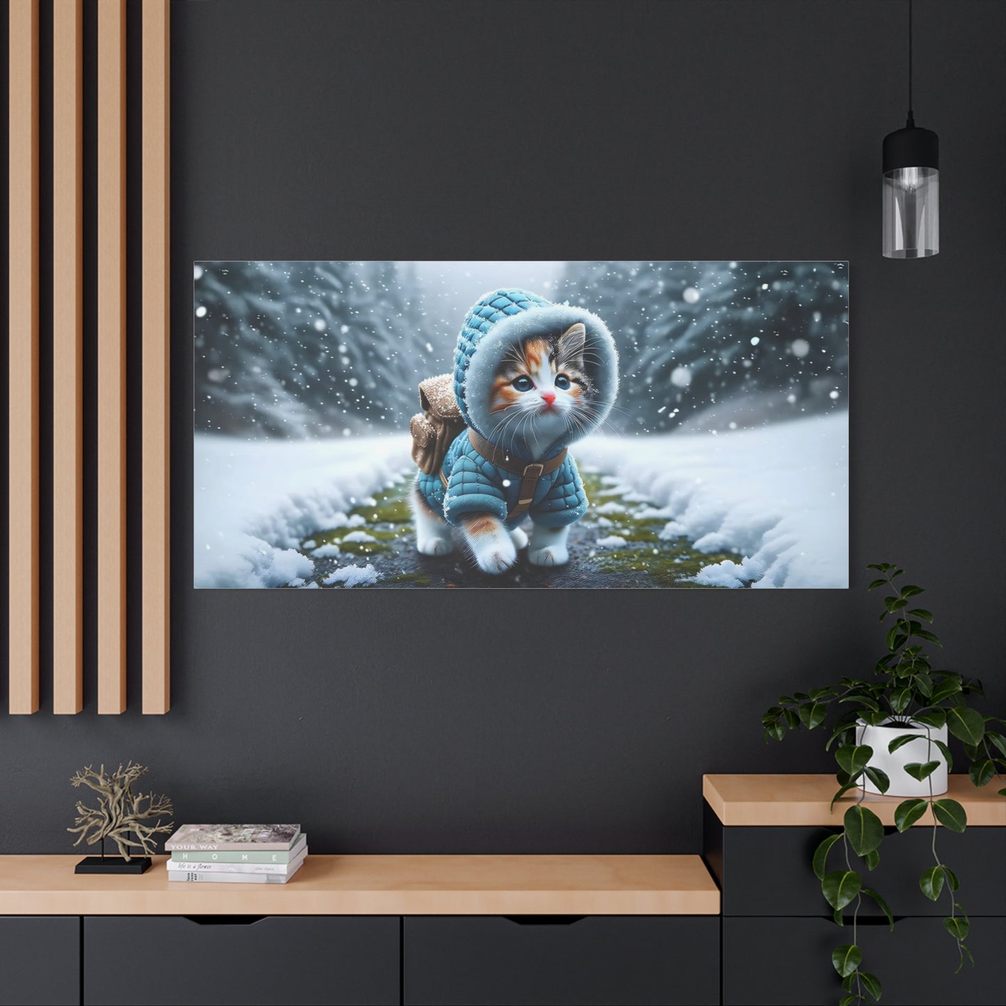Kitten with a Coat Art