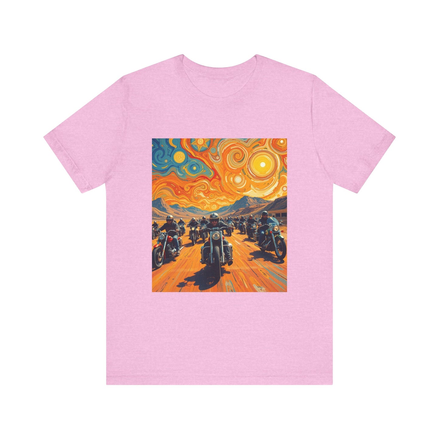 Black Hills Bikers in Sturgis Abstract Tee