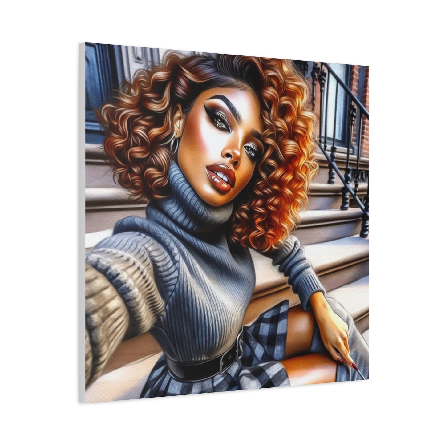Beautiful Black Woman Canvas Art