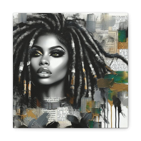 Beautiful Black Woman Canvas Art