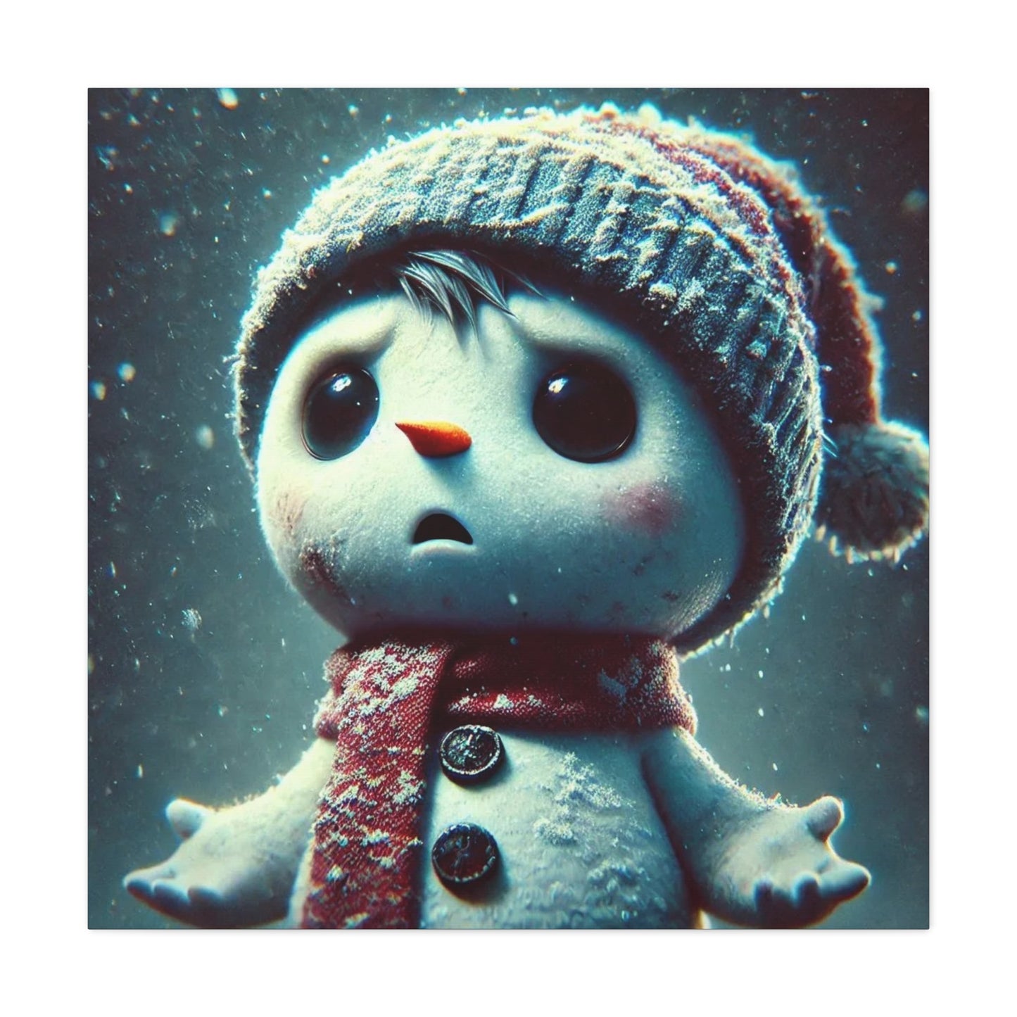 The Little Snowman Abstract Art