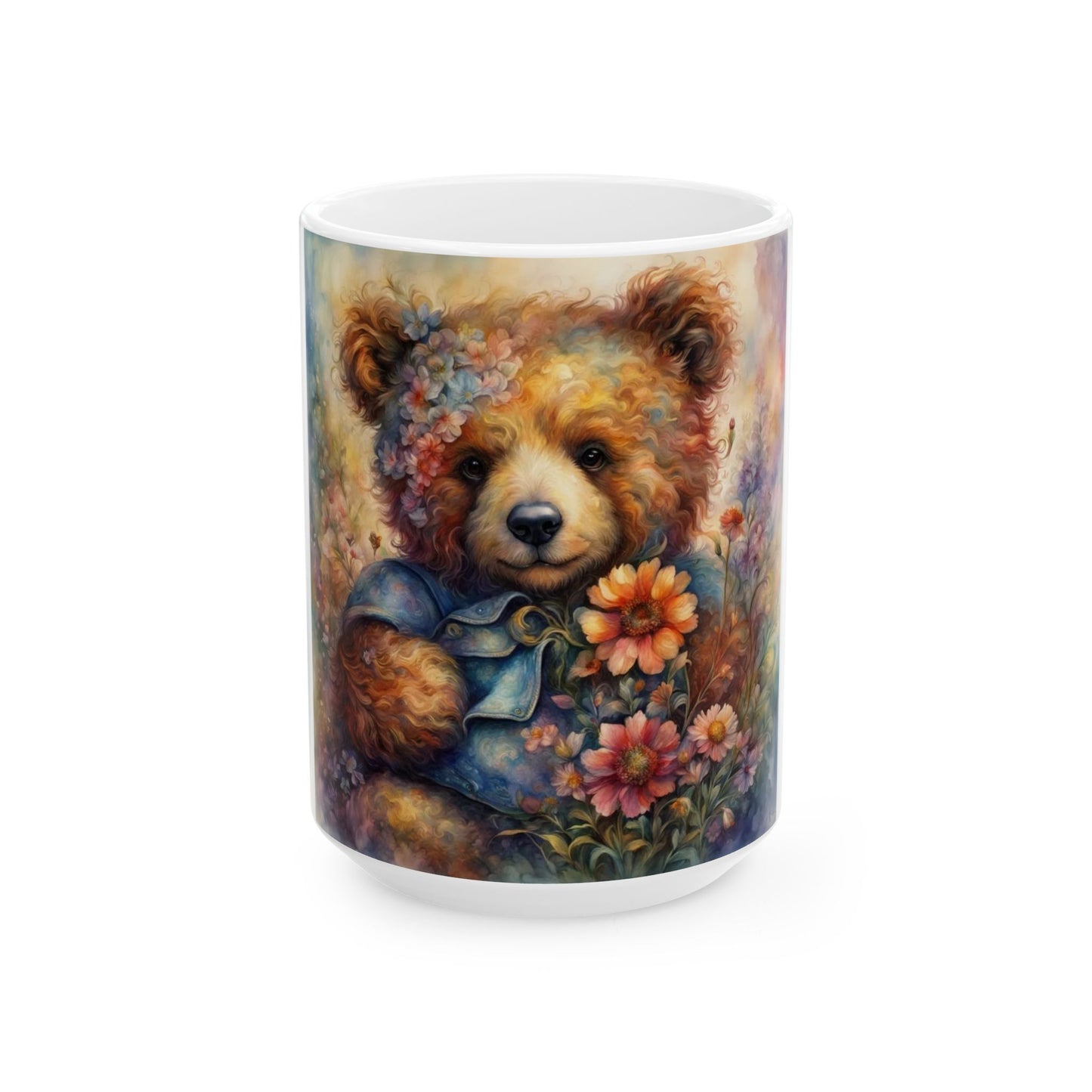 Teddy Bear Ceramic Mug (11oz, 15oz)