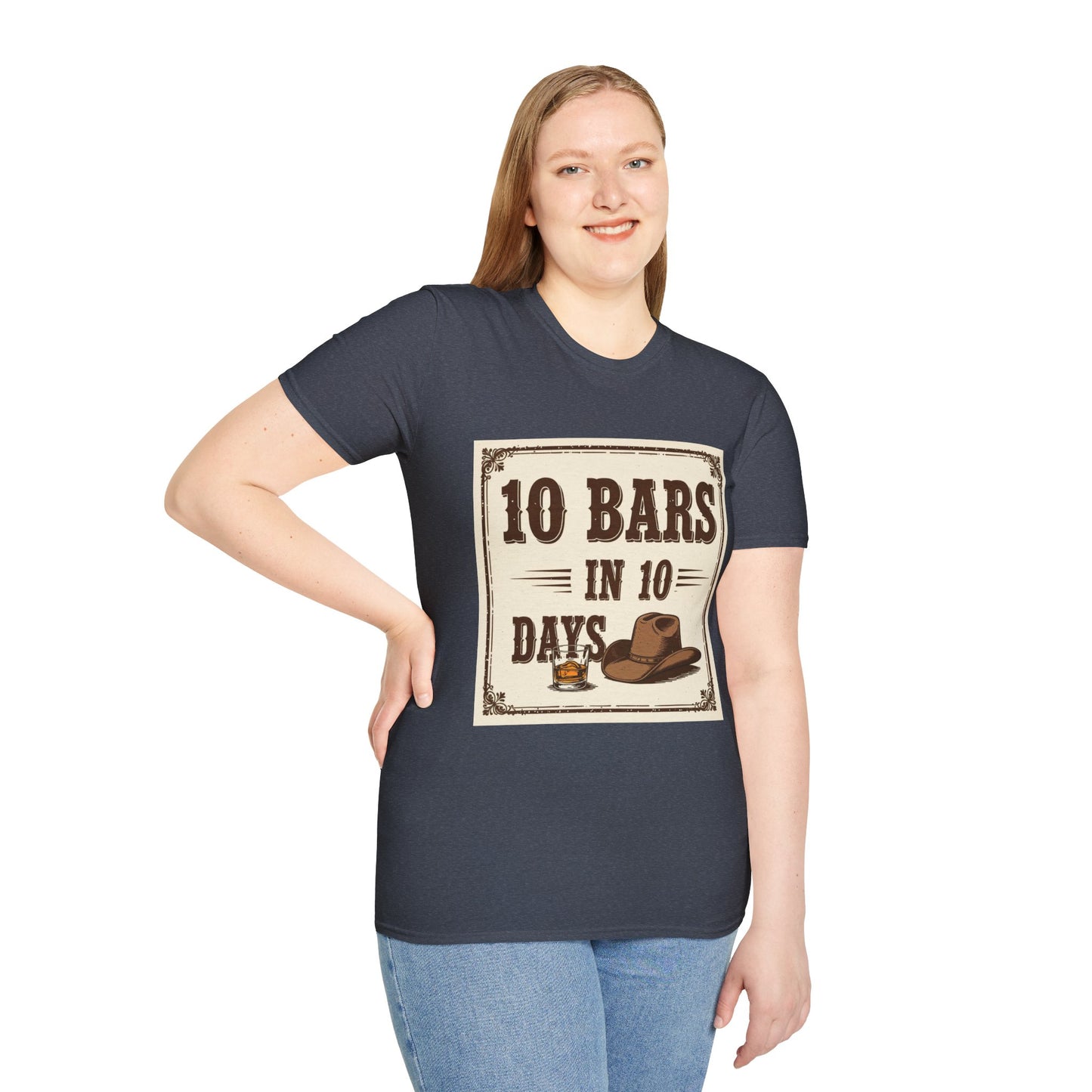 10 bars In 10 Days Western Boho, Unisex T-Shirt,