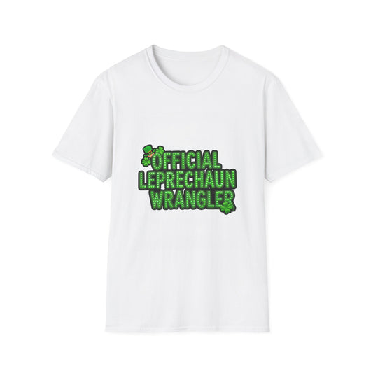 Official Leprechaun Wrangler... Saint Patty's Day Funny T-Shirt — St. Patrick's Day Humor Tee
