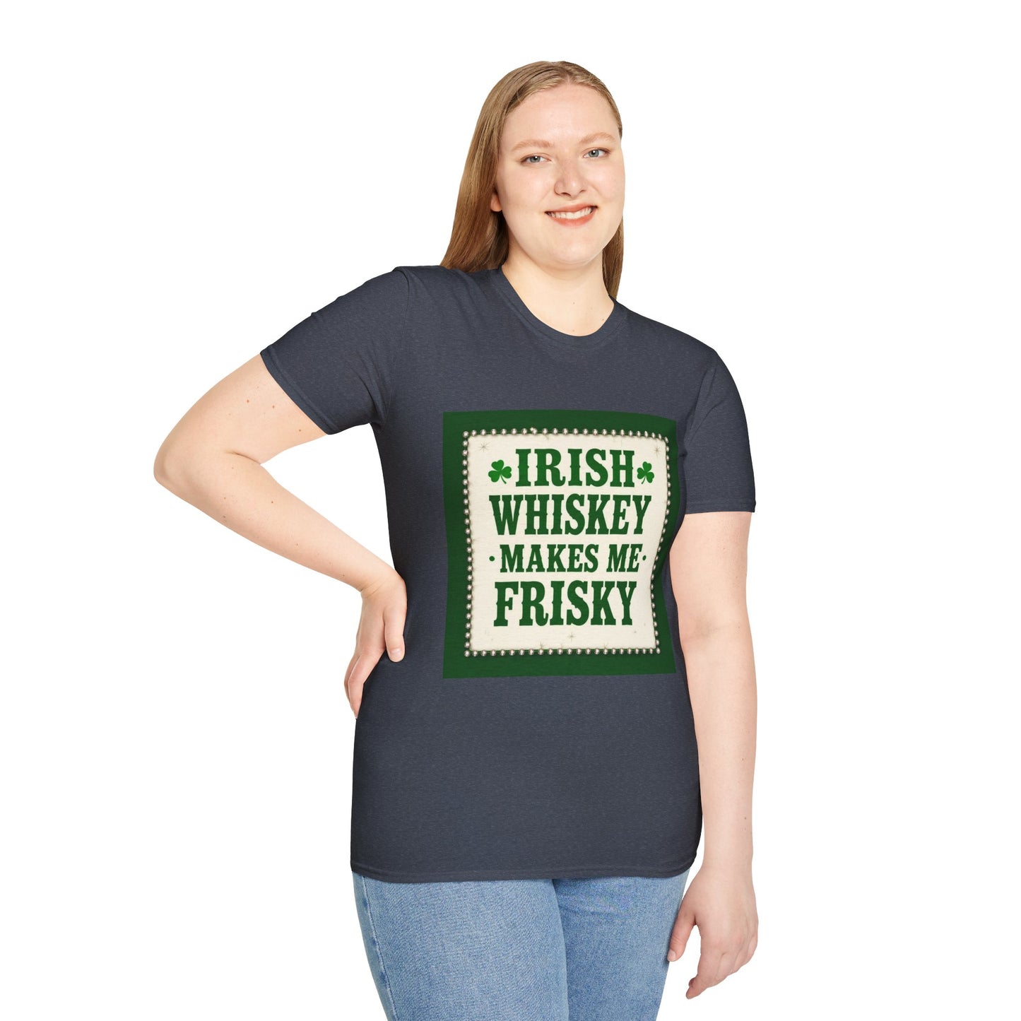 Irish Whiskey Makes Me Friskey Western Boho, Unisex T-Shirt,
