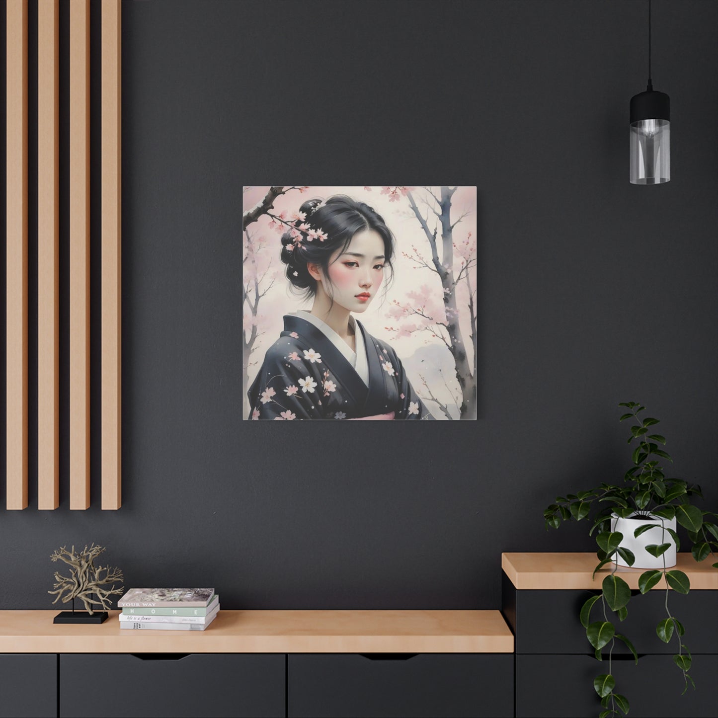 Beautiful Woman Asian Abstract Art