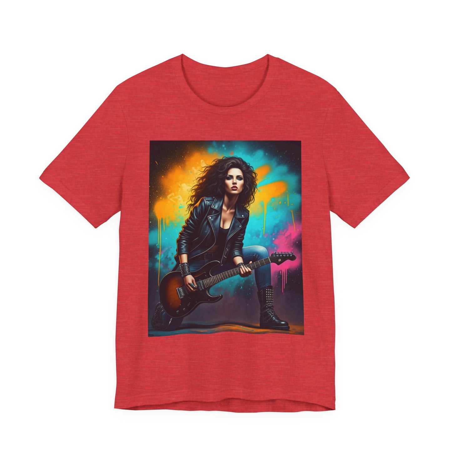 Woman Rock Star Abstract T-Shirt