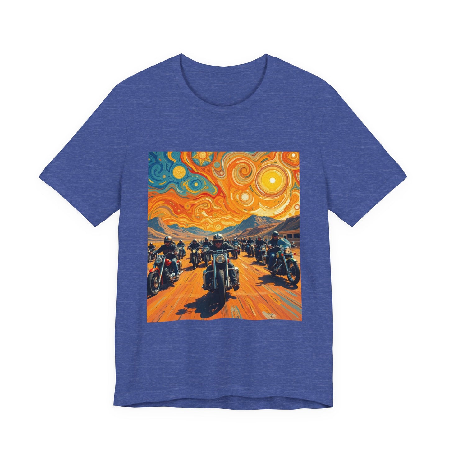 Black Hills Bikers in Sturgis Abstract Tee
