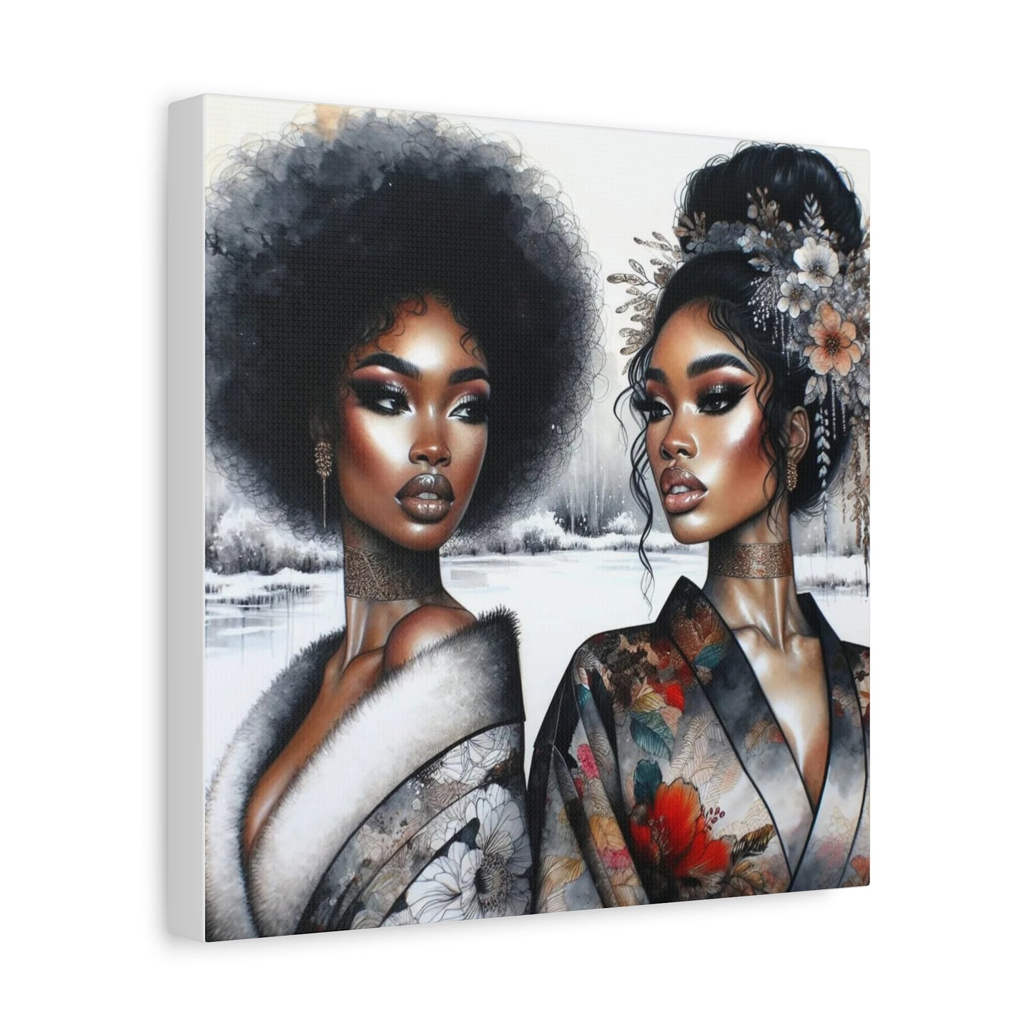 Beautiful Black Woman Canvas Art