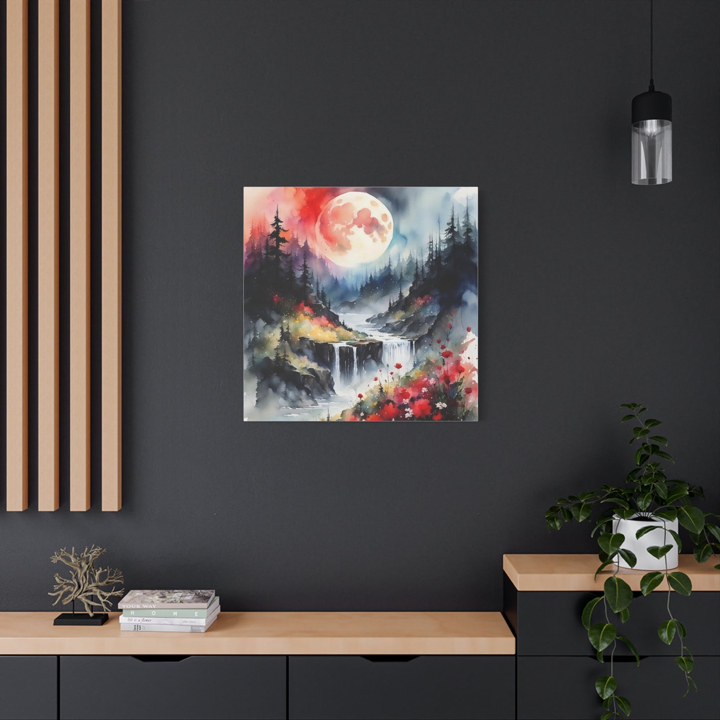 Large Moon Asian Abstract Art