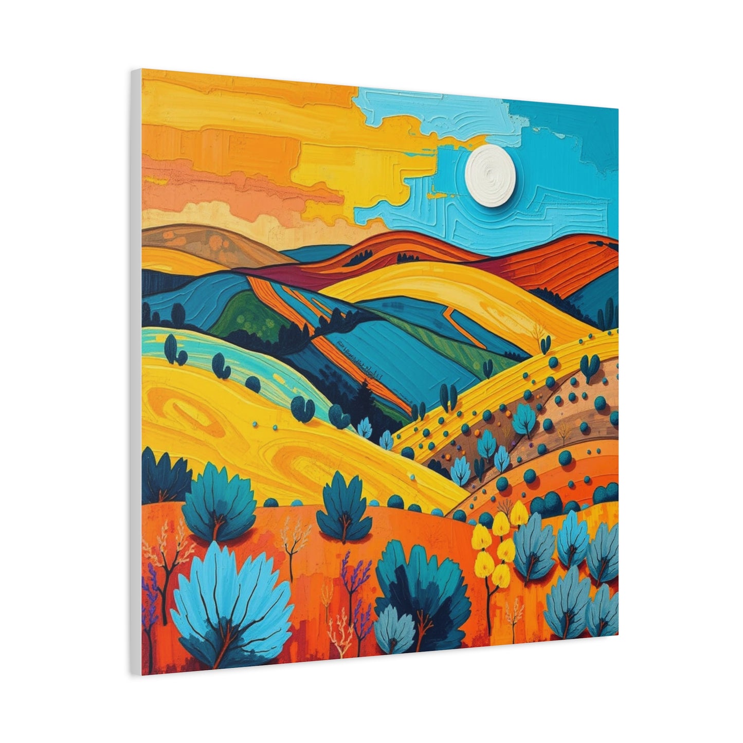 Canvas Wall Art - Black Hills Abstract Scenic Art