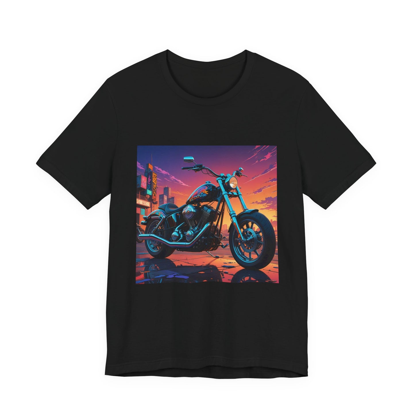 Chopper Abstract Background Tee