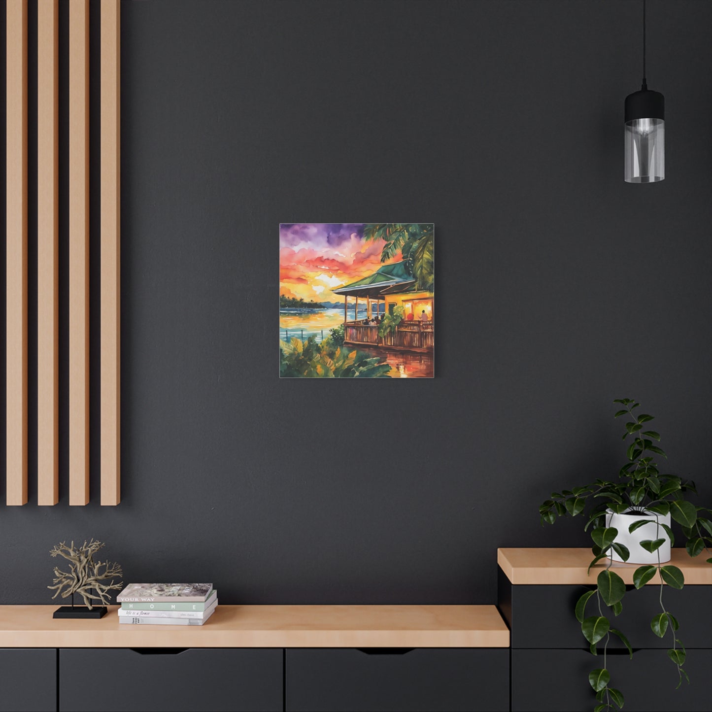 Beach Side Restaurant Abstract Art