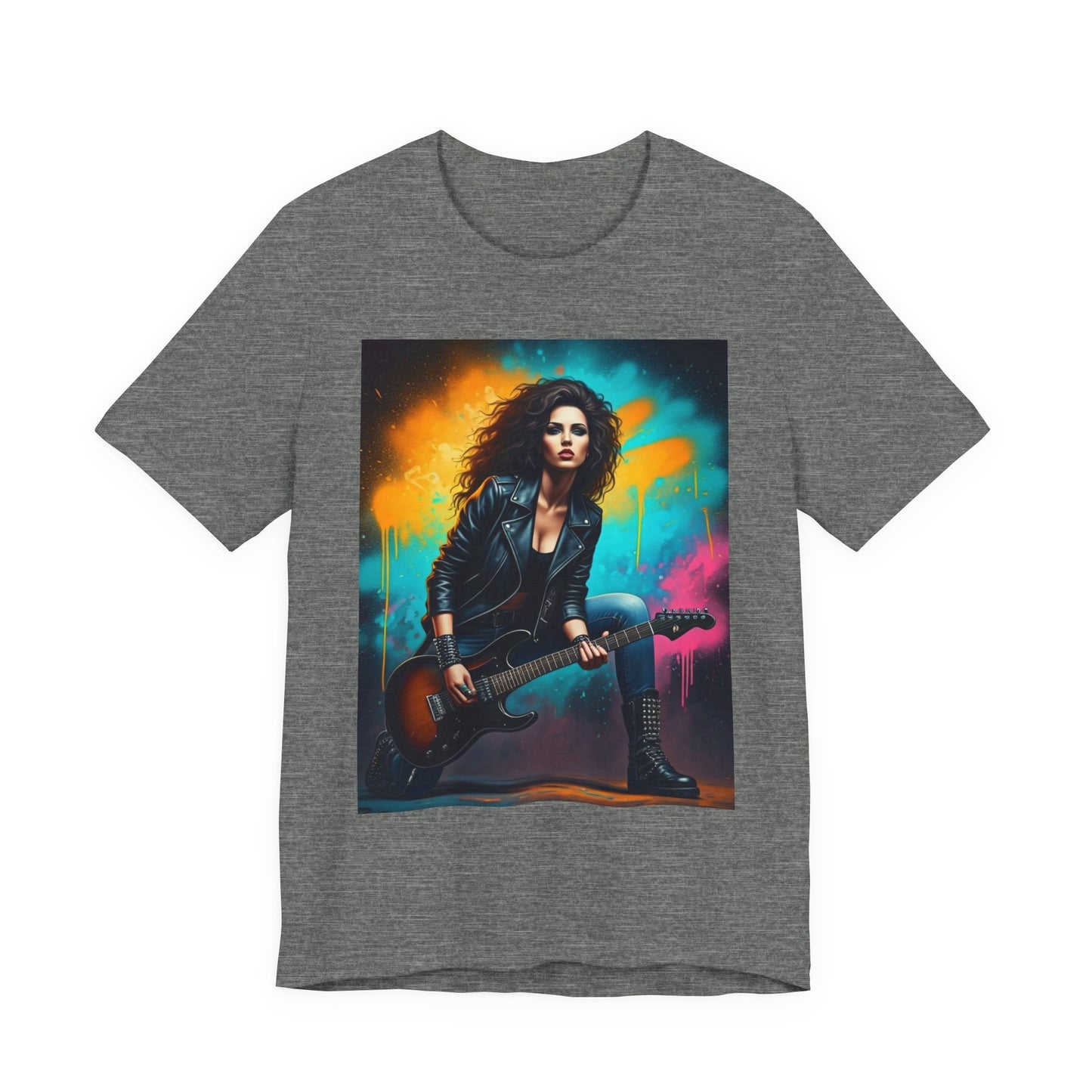 Woman Rock Star Abstract T-Shirt