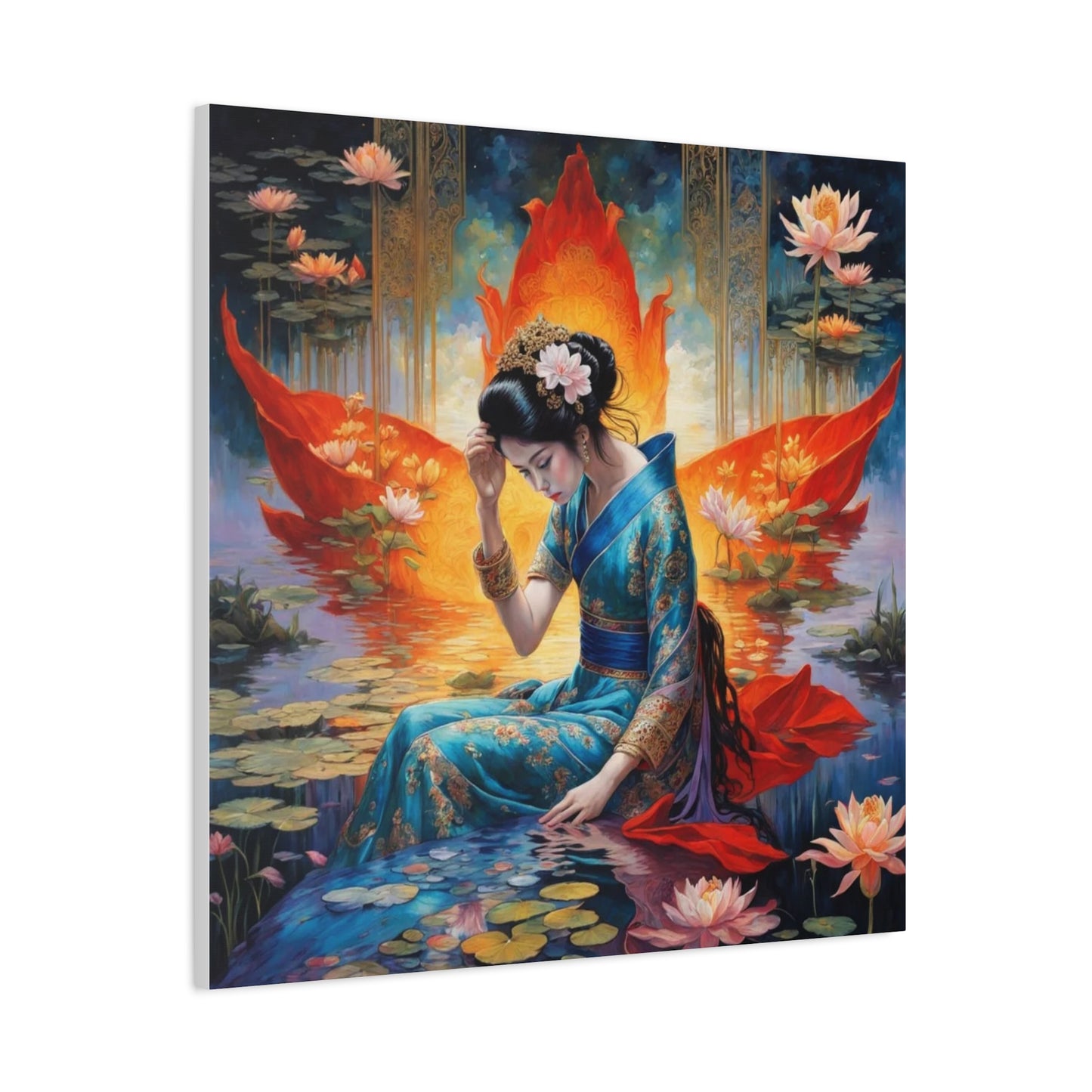 Lady in the Water Asian Abstract Art