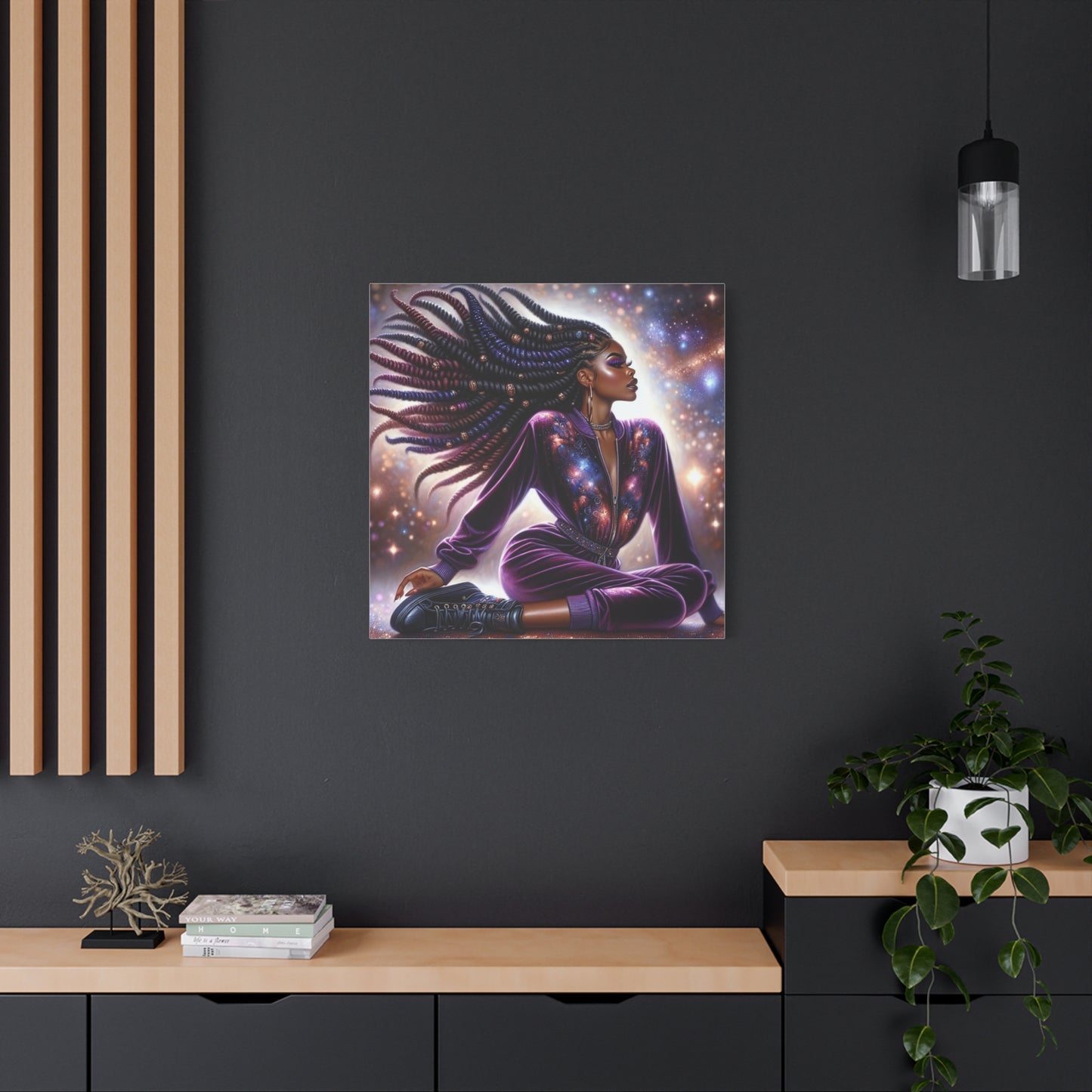 Beautiful Black Woman Canvas Art