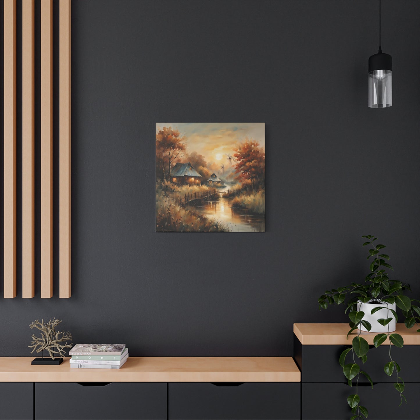 Canvas Print - Golden Hours at the Village Wall Art