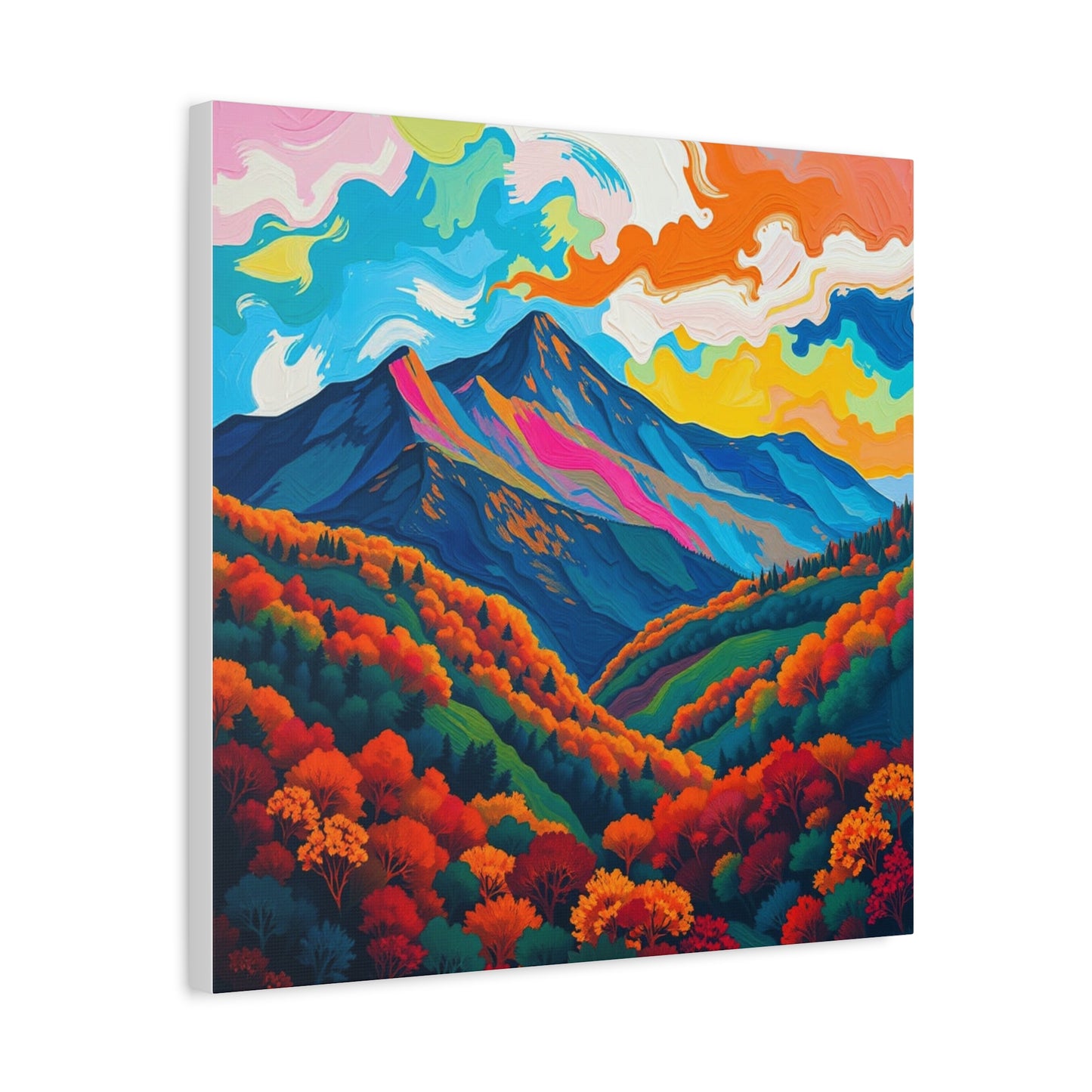 Canvas Wall Art - Abstract Black Hills Scenic
