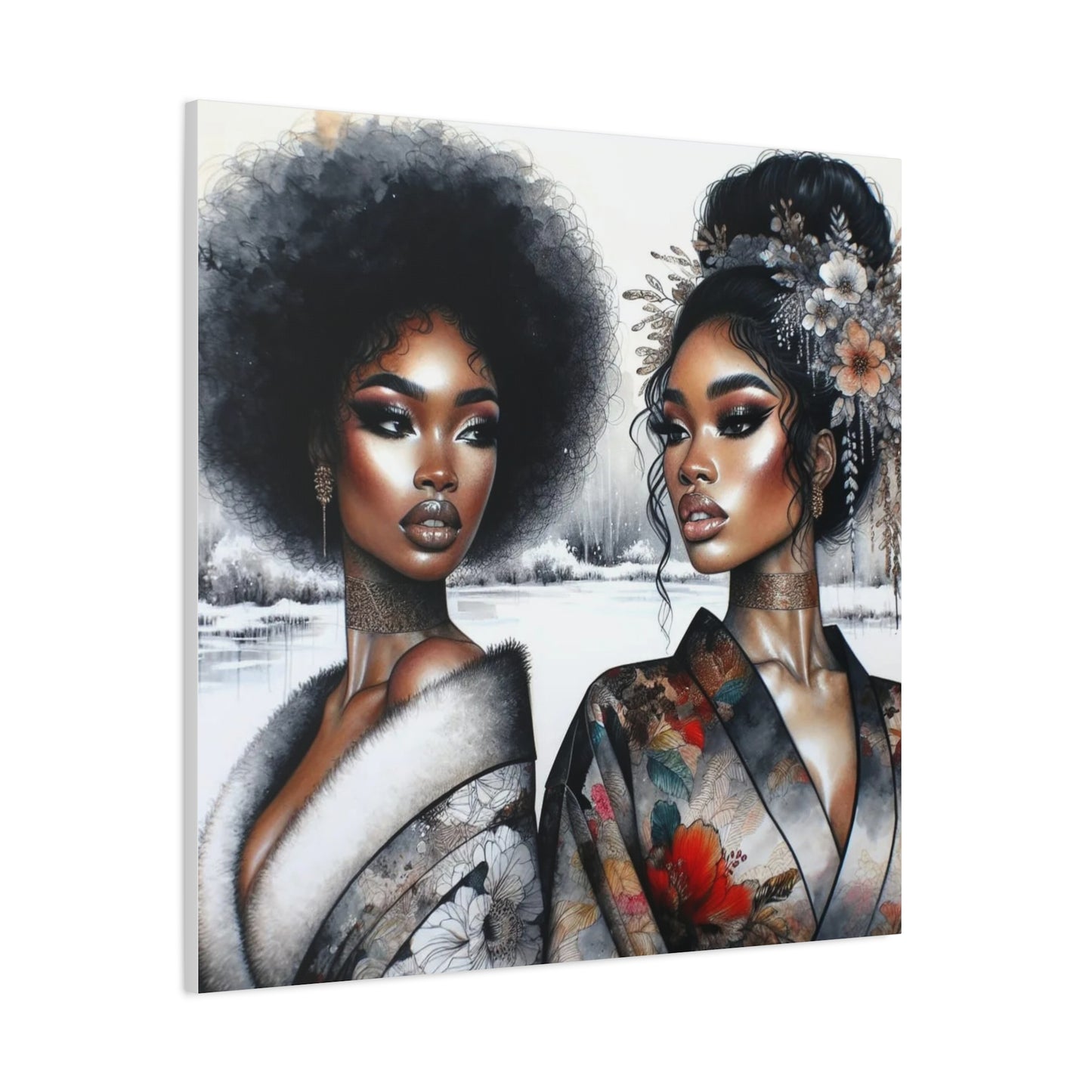 Beautiful Black Woman Canvas Art