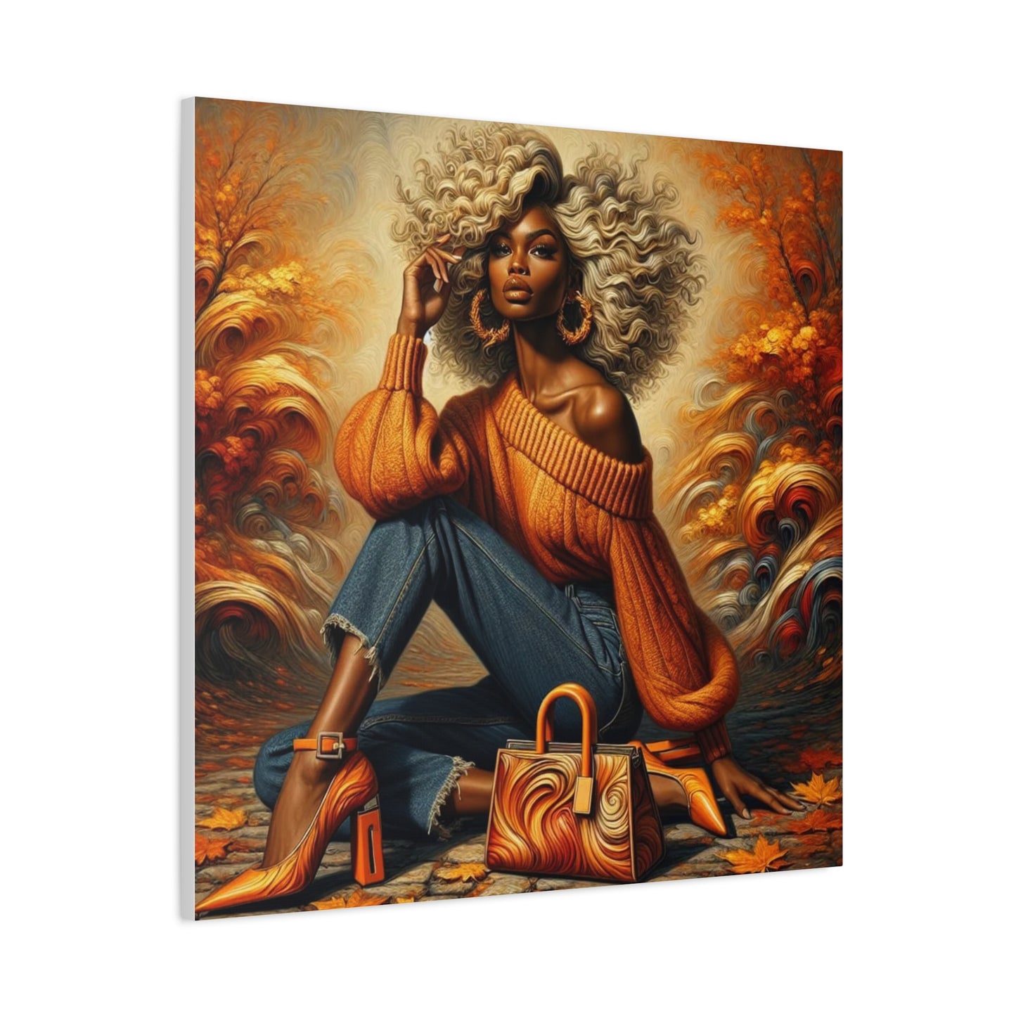 Beautiful Black Woman Canvas Art