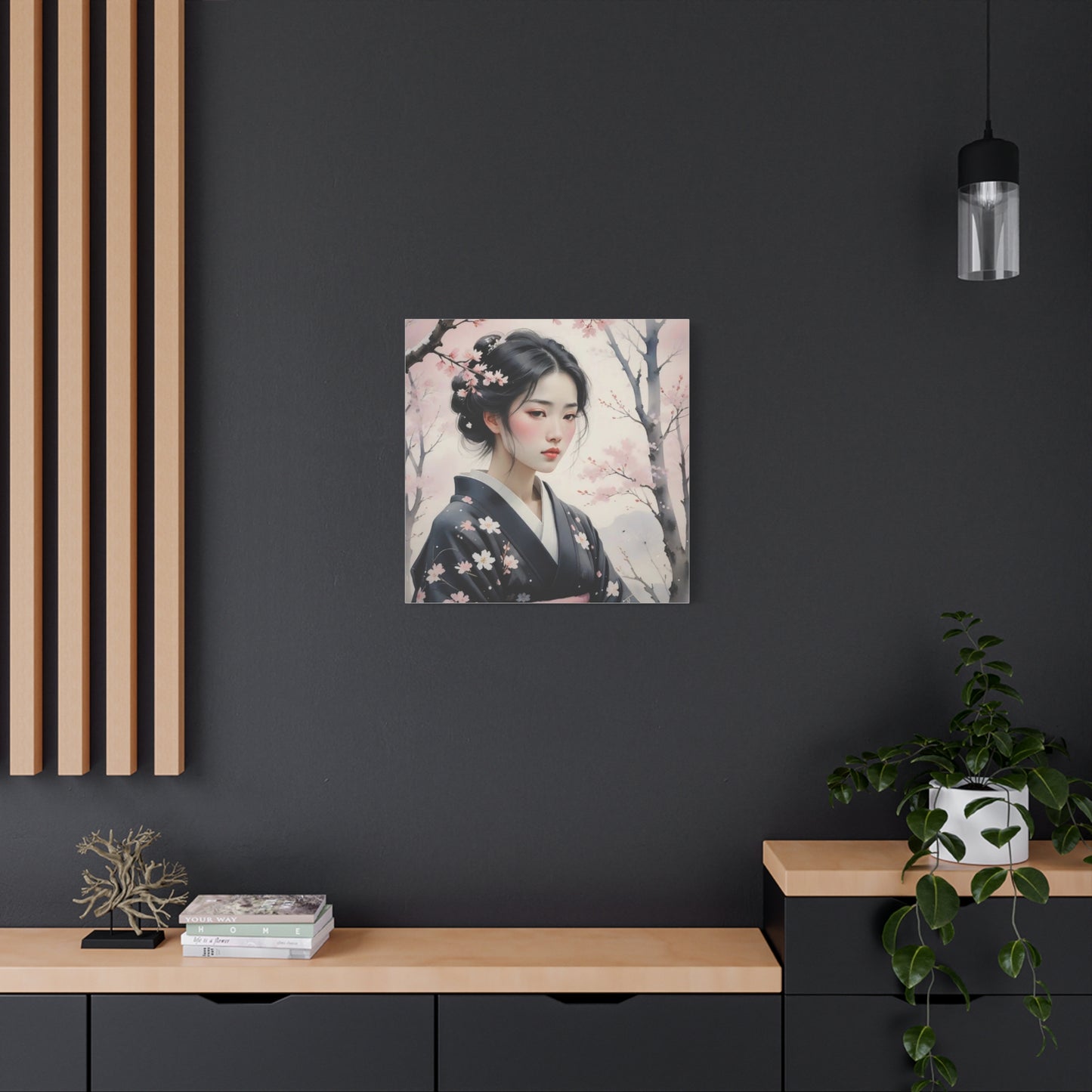 Beautiful Woman Asian Abstract Art