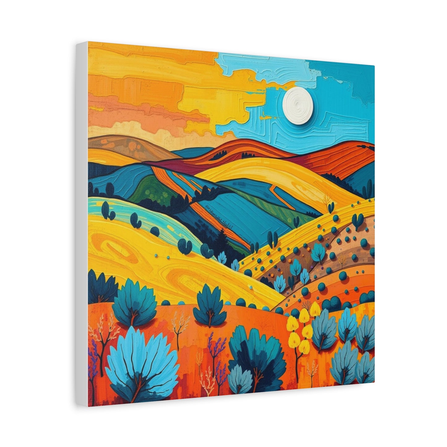 Canvas Wall Art - Black Hills Abstract Scenic Art