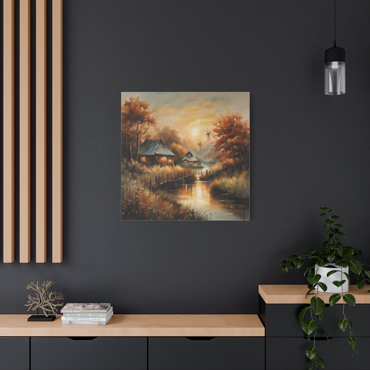 Canvas Print - Golden Hours at the Village Wall Art
