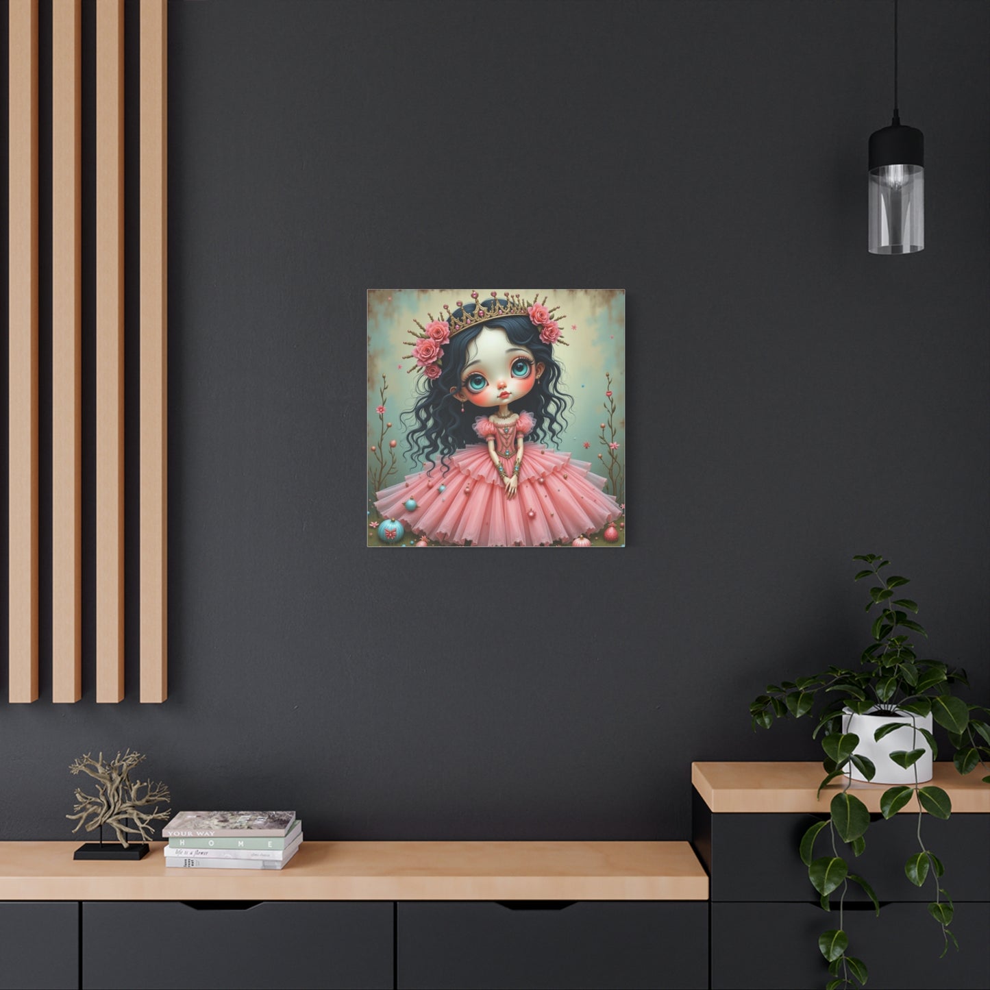 Girl in a Pink Dress Art