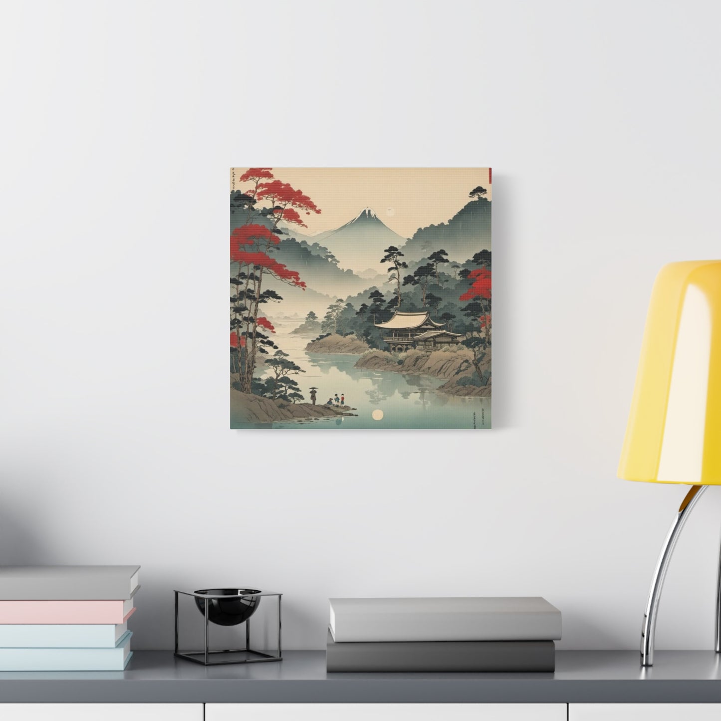 Home by the Lake Asian Abstract Art