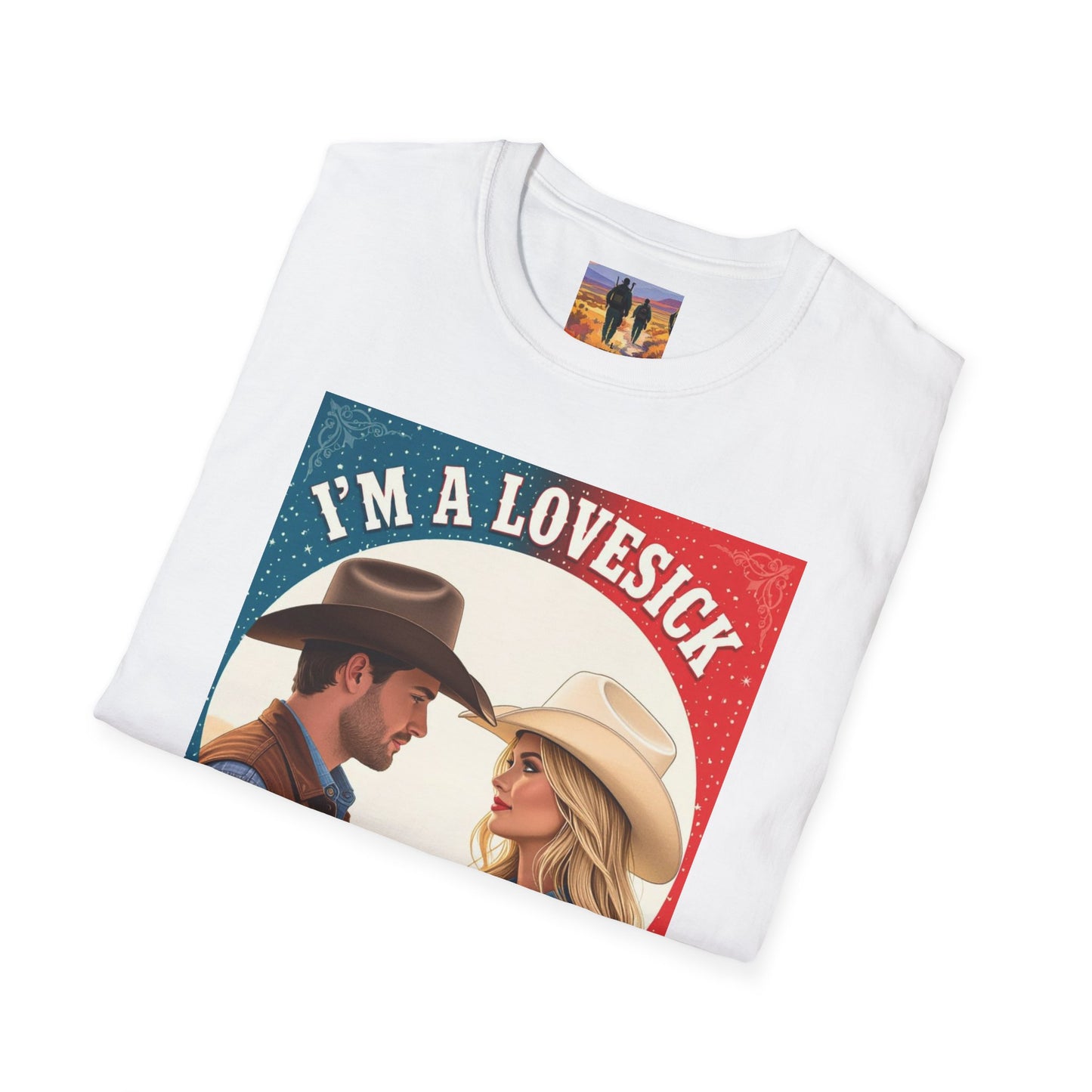 I'm a Lovesick Cowboy Western Boho, Unisex T-Shirt,