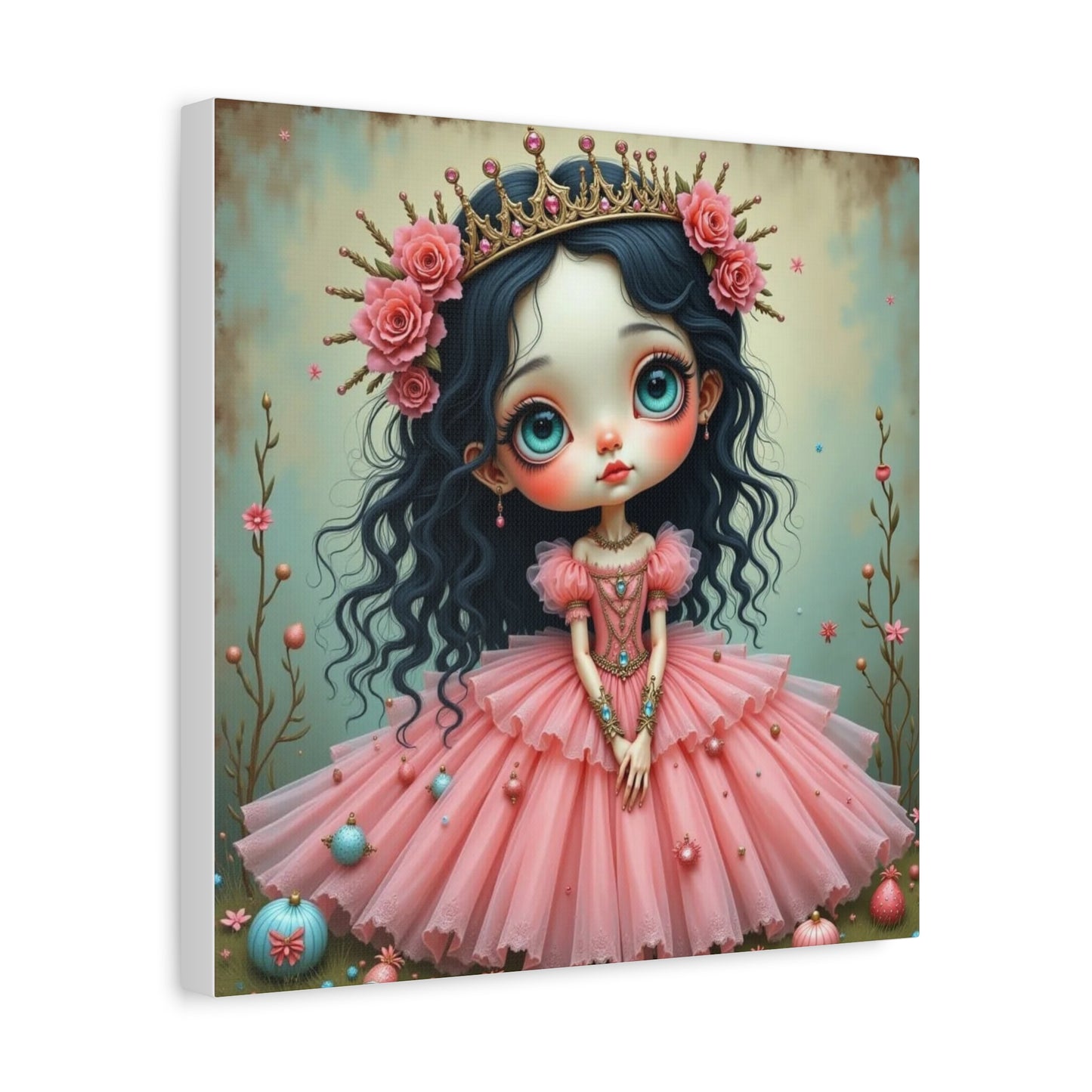 Girl in a Pink Dress Art