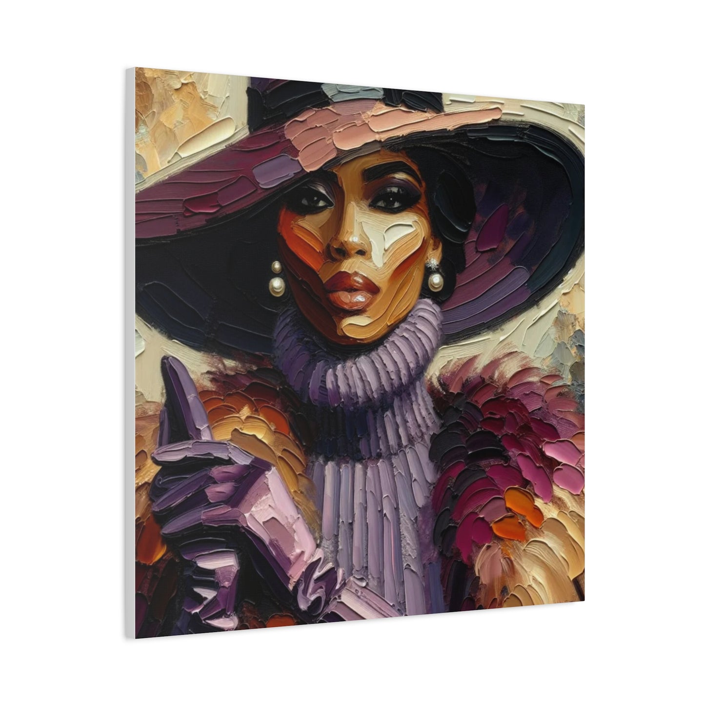 Beautiful Black Woman Canvas Art