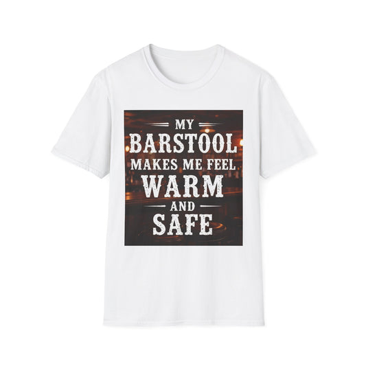 My Barstool Makes Me Feel Warm and Safe Western Boho, Unisex T-Shirt,