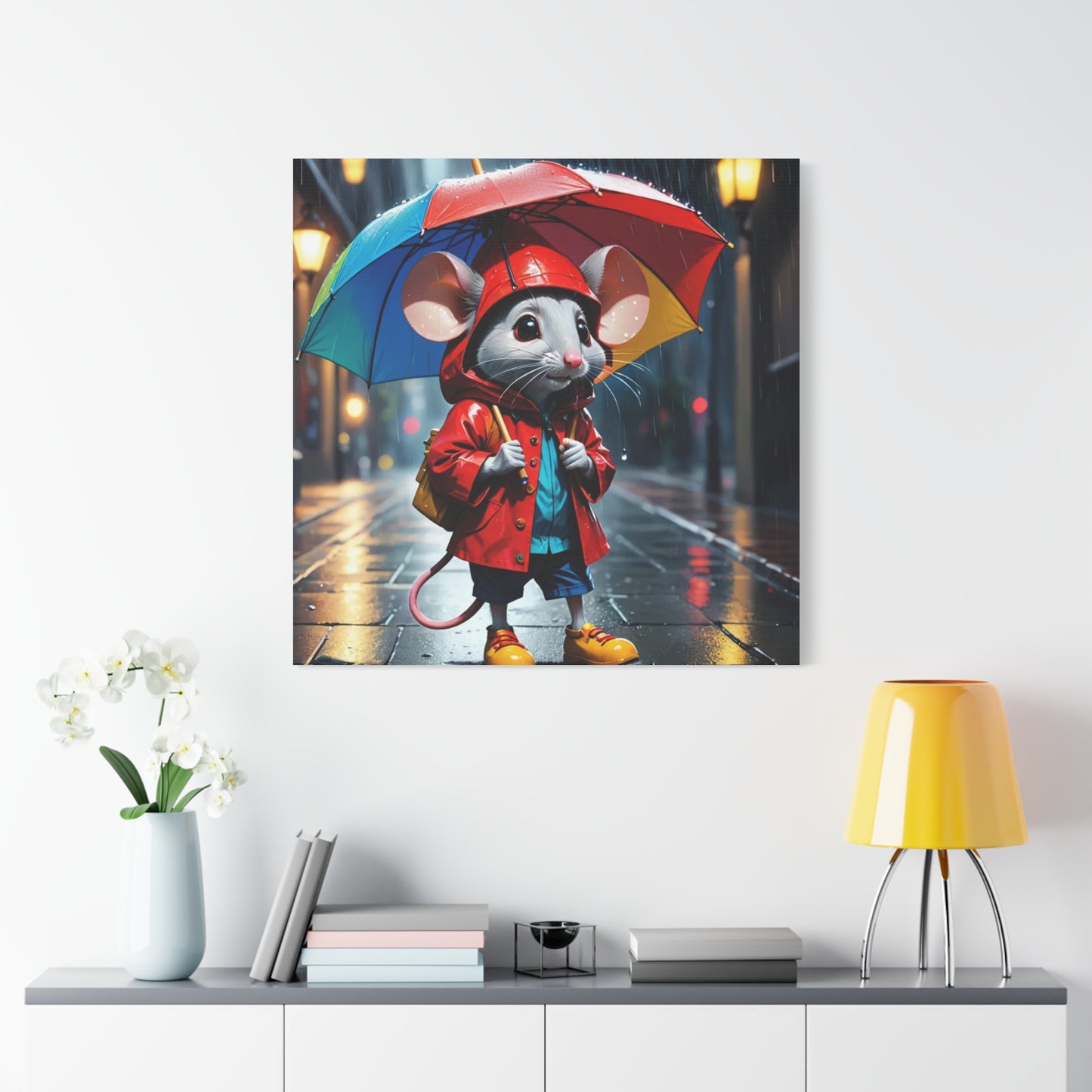 Mouse in the Rain Art