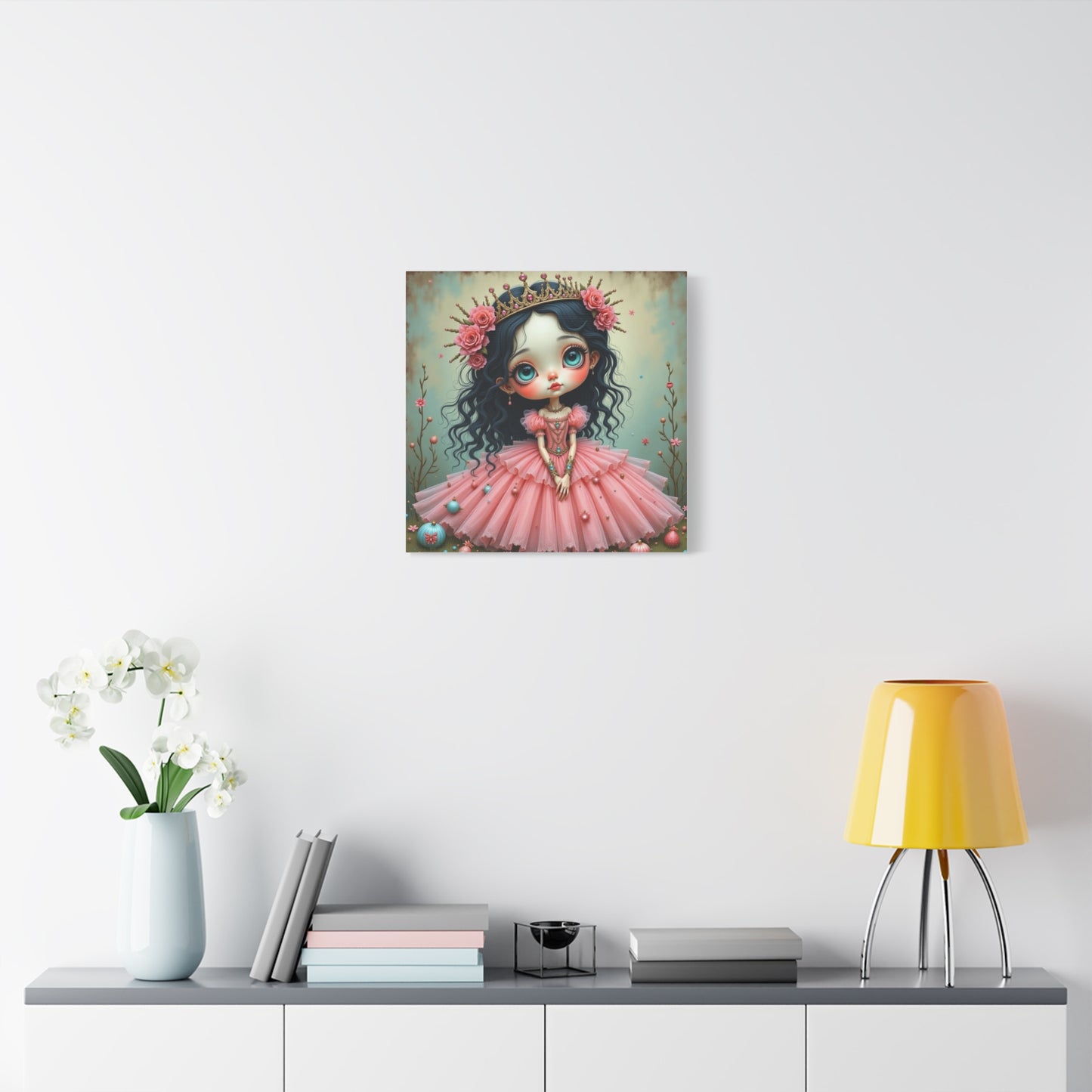 Girl in a Pink Dress Art