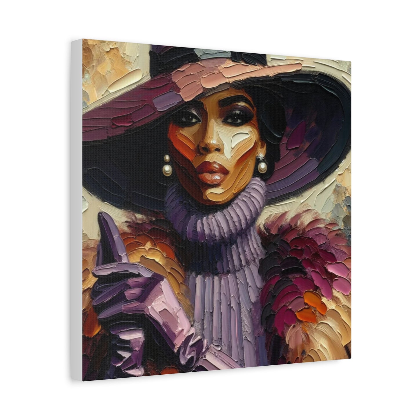 Beautiful Black Woman Canvas Art