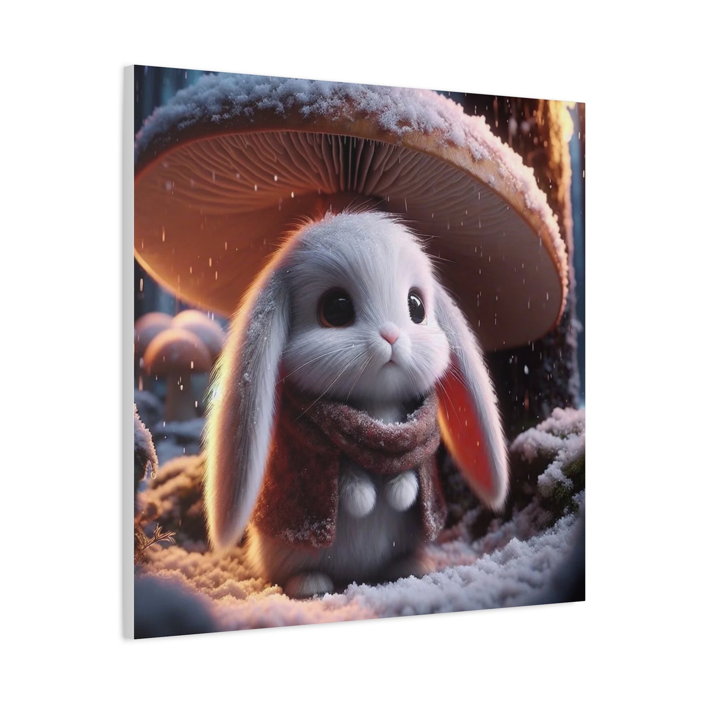 Baby Bunny in the Snow Art
