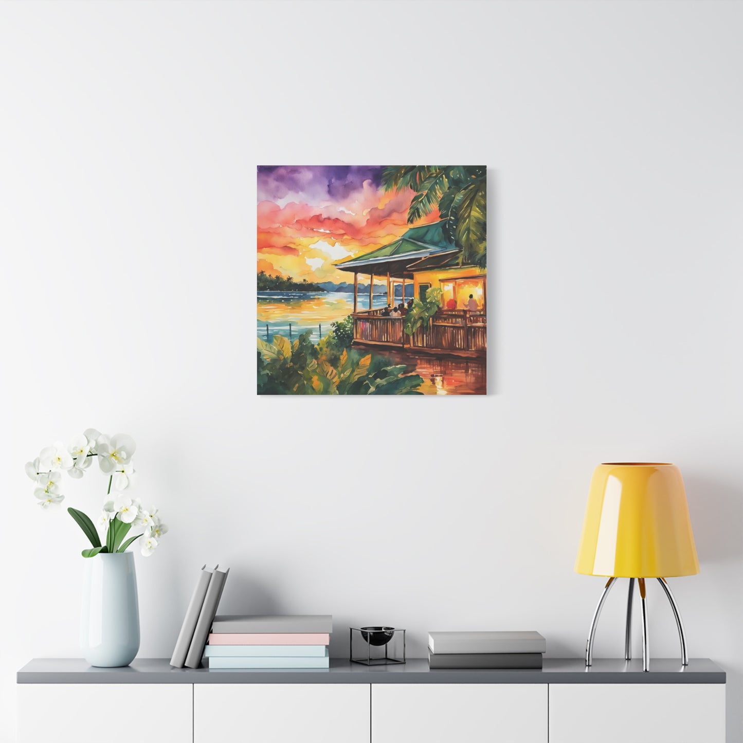 Beach Side Restaurant Abstract Art