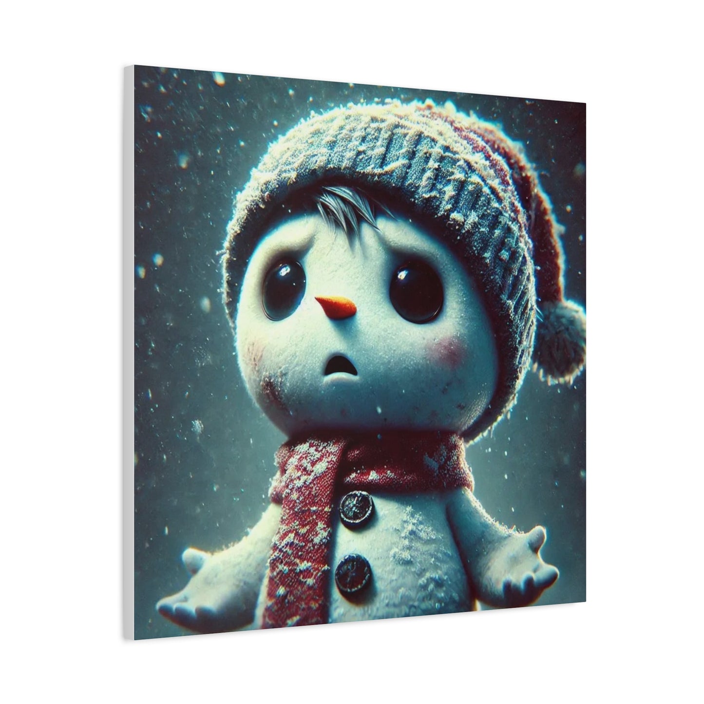 The Little Snowman Abstract Art
