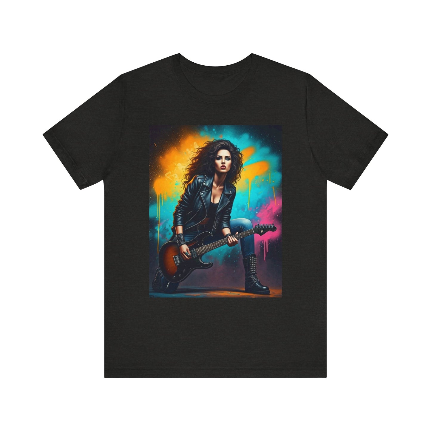 Woman Rock Star Abstract T-Shirt