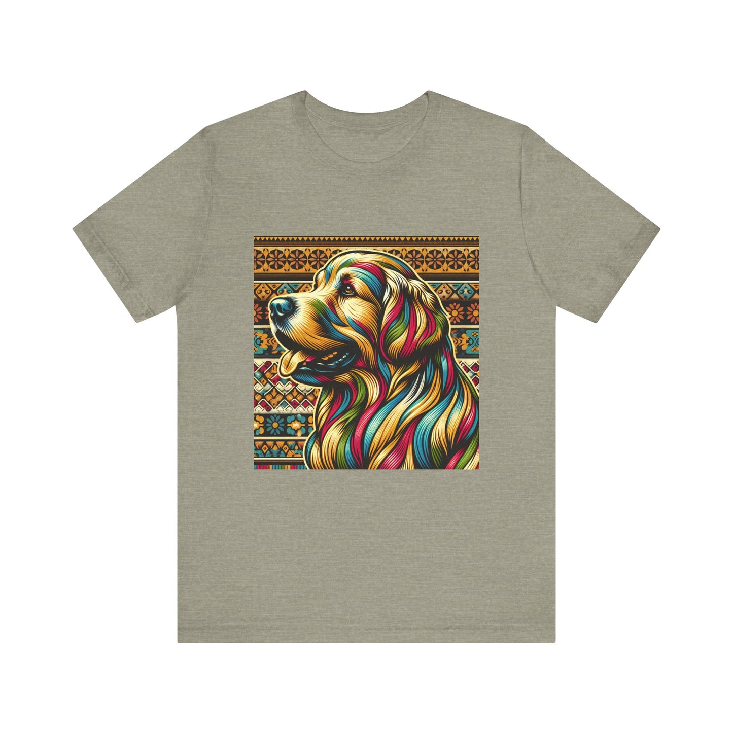 Retro Colorful Golden Retiever Tee - Unisex Shirt
