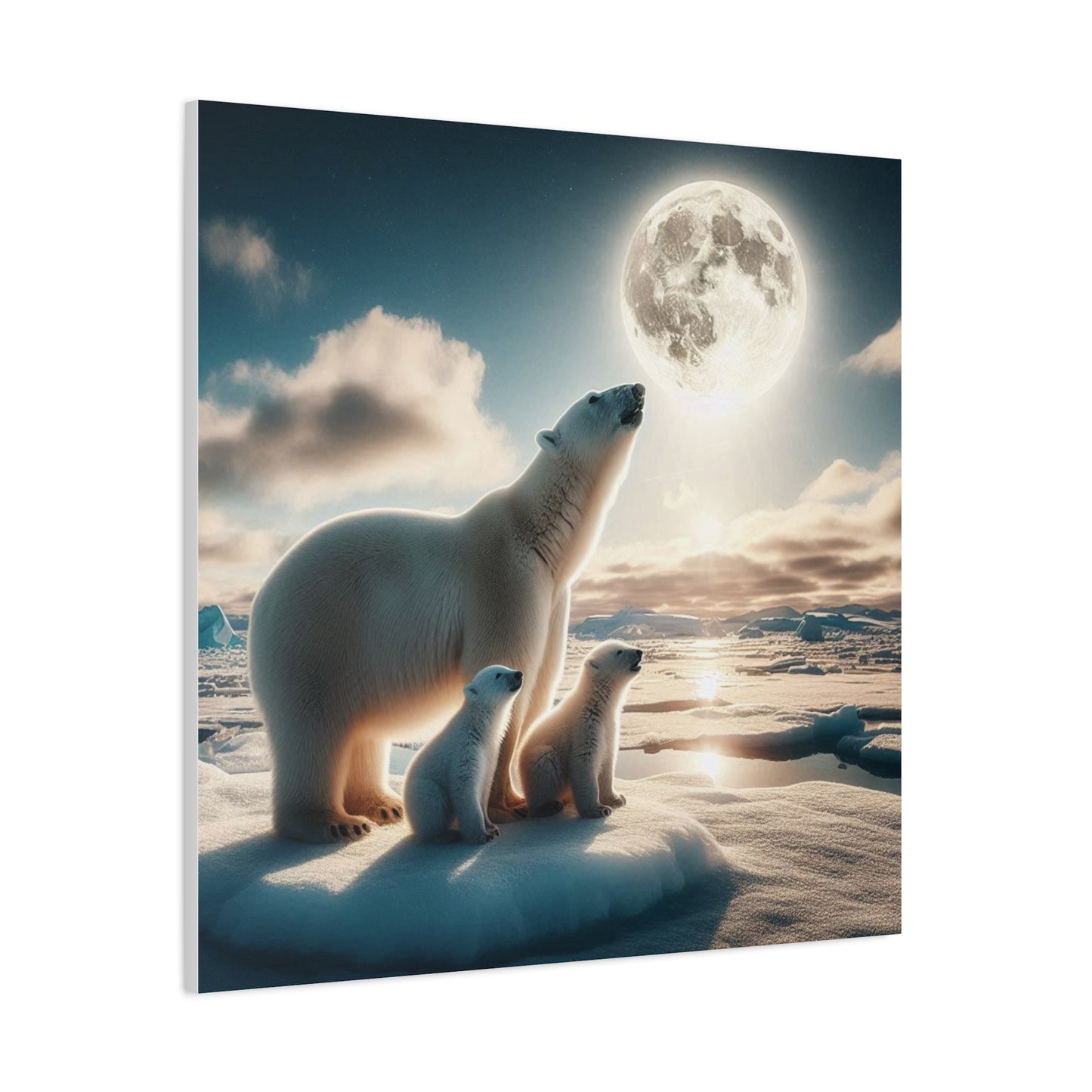 Canvas Print - Polar Bears Wall Art