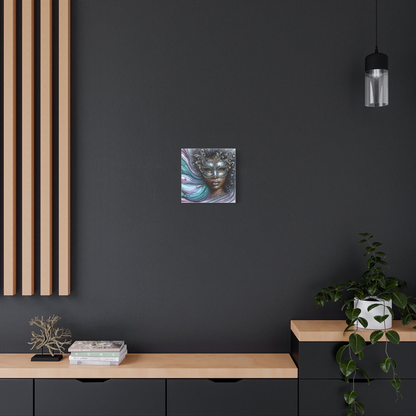 Beautiful Black Woman Abstract Canvas Art