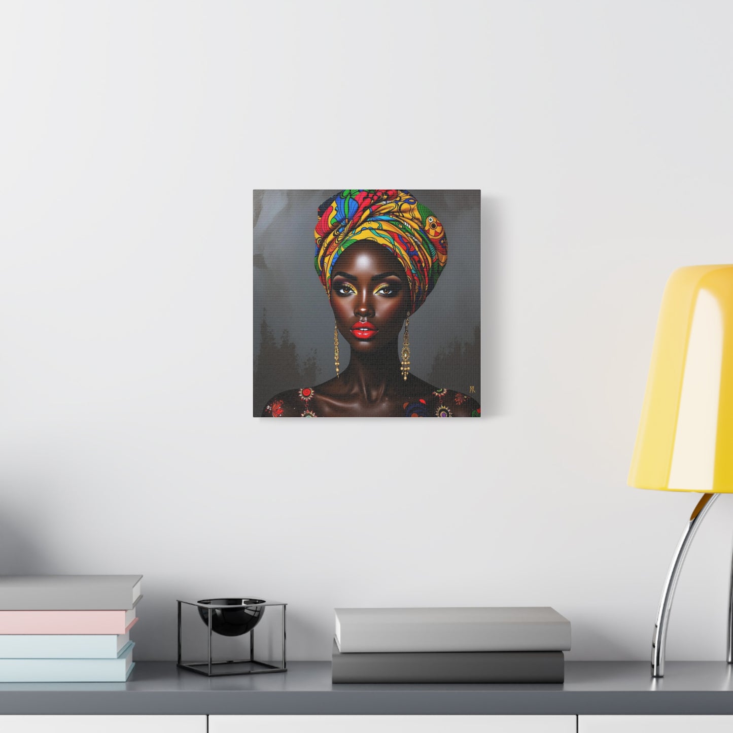 Beautiful Woman African Abstract Art