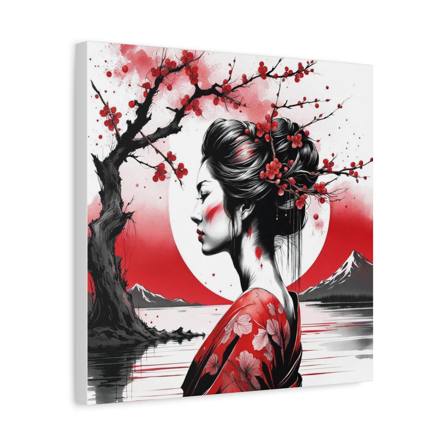 Beautiful Woman Asian Abstract Art