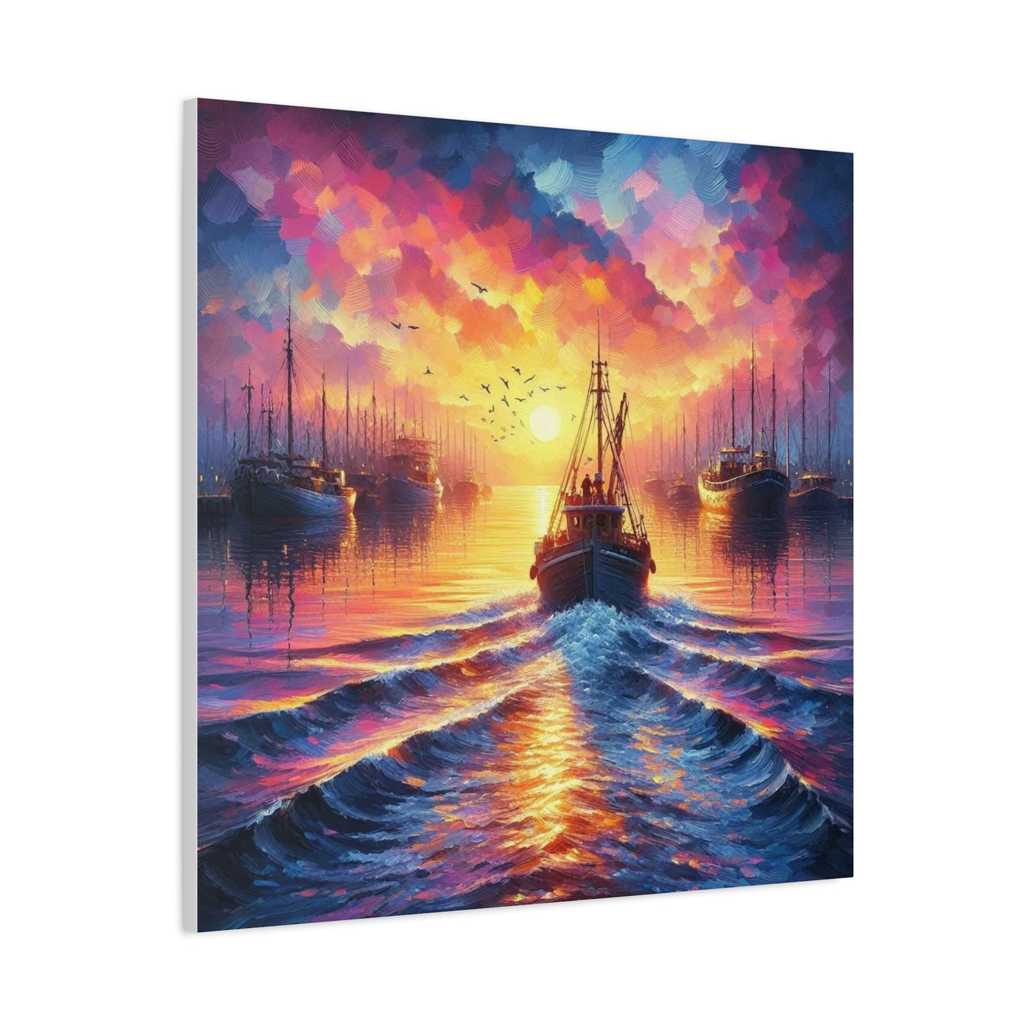 Canvas Print - Morning In the Harbor Wall Art
