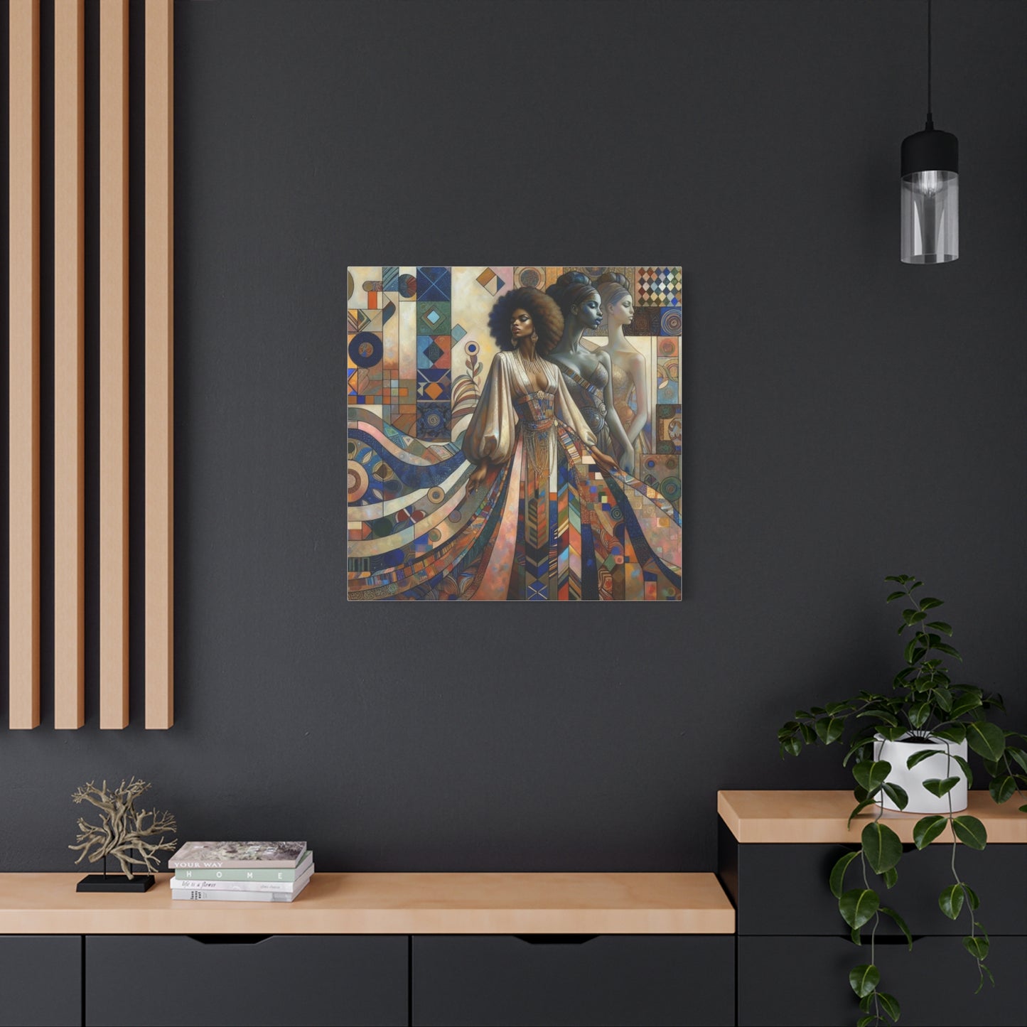 Beautiful Black Woman Canvas Art